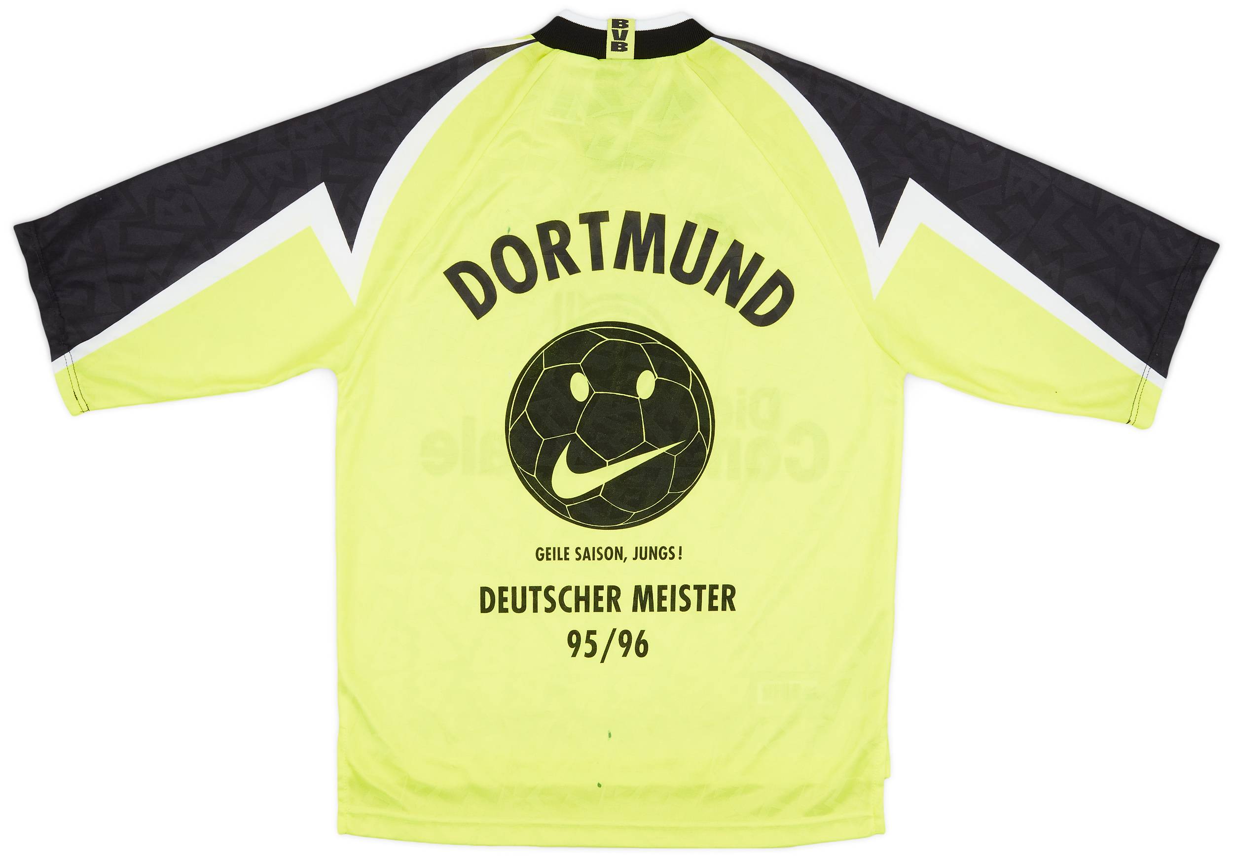 1995-96 Borussia Dortmund 'Deutscher Meister' Home Shirt - 7/10 - (S)