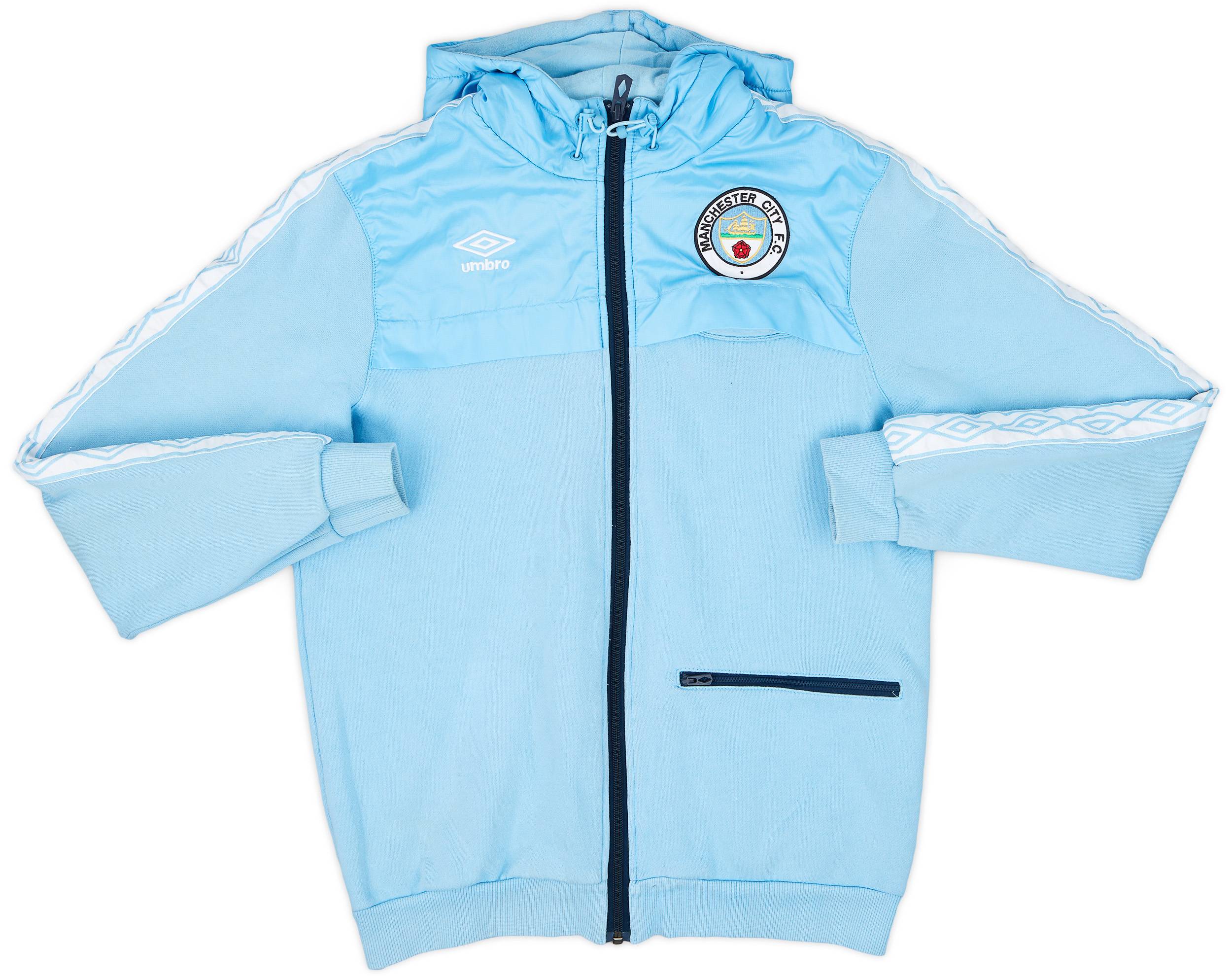 2010-11 Manchester City Umbro 'Diamond Series' Retro Style Hooded Top - 6/10 - (M)