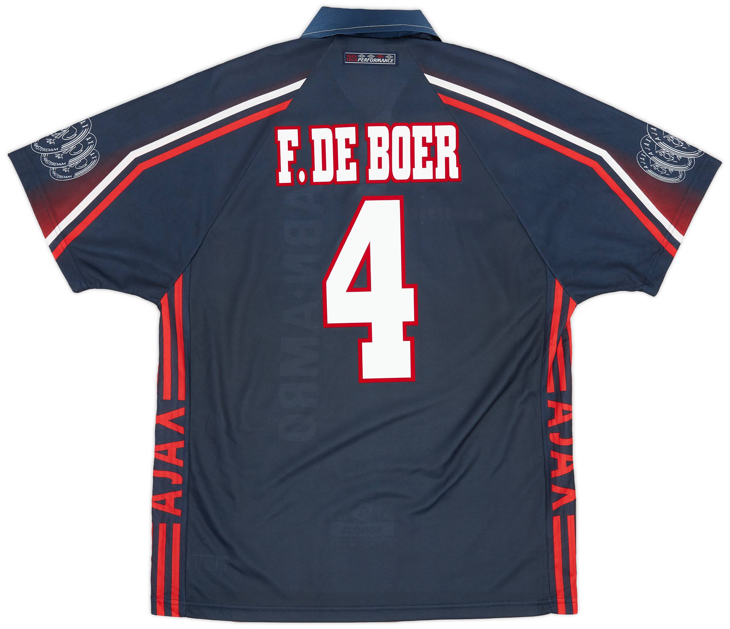 90's UMBRO AJAX アヤックス ゲームシャツ　97-98 アウェイ Vintage Ajax Amsterdam Away 1997-98 Umbro Shirt Jersey