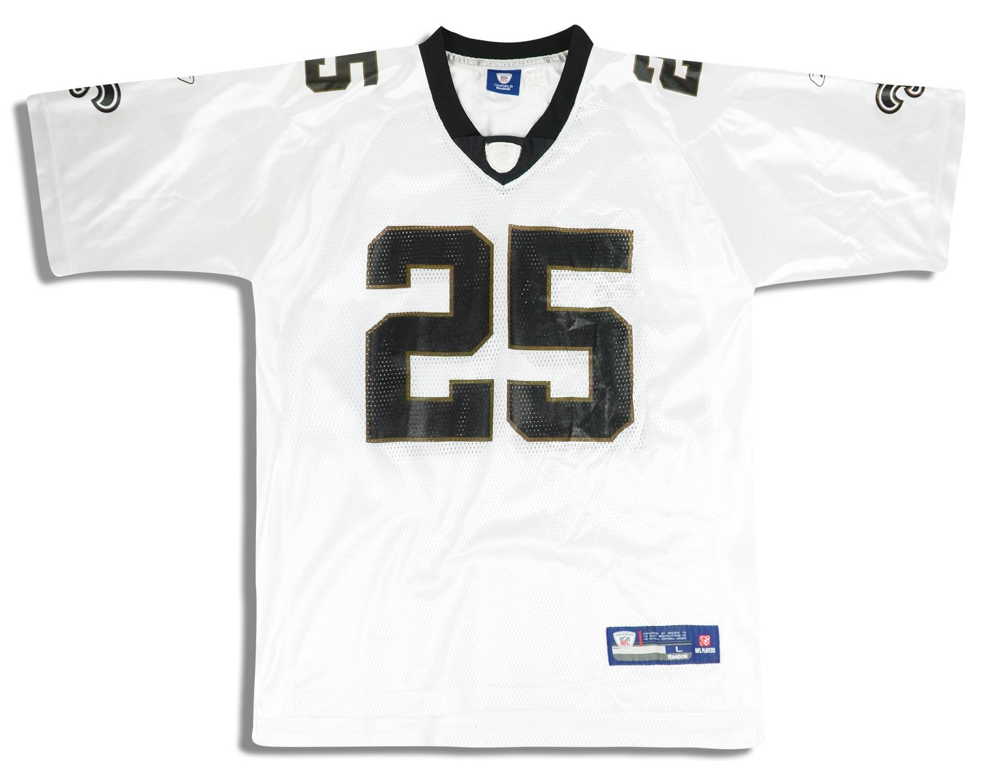 2008-10 New Orleans Saints Bush #25 Reebok On Field Jersey (Away) L