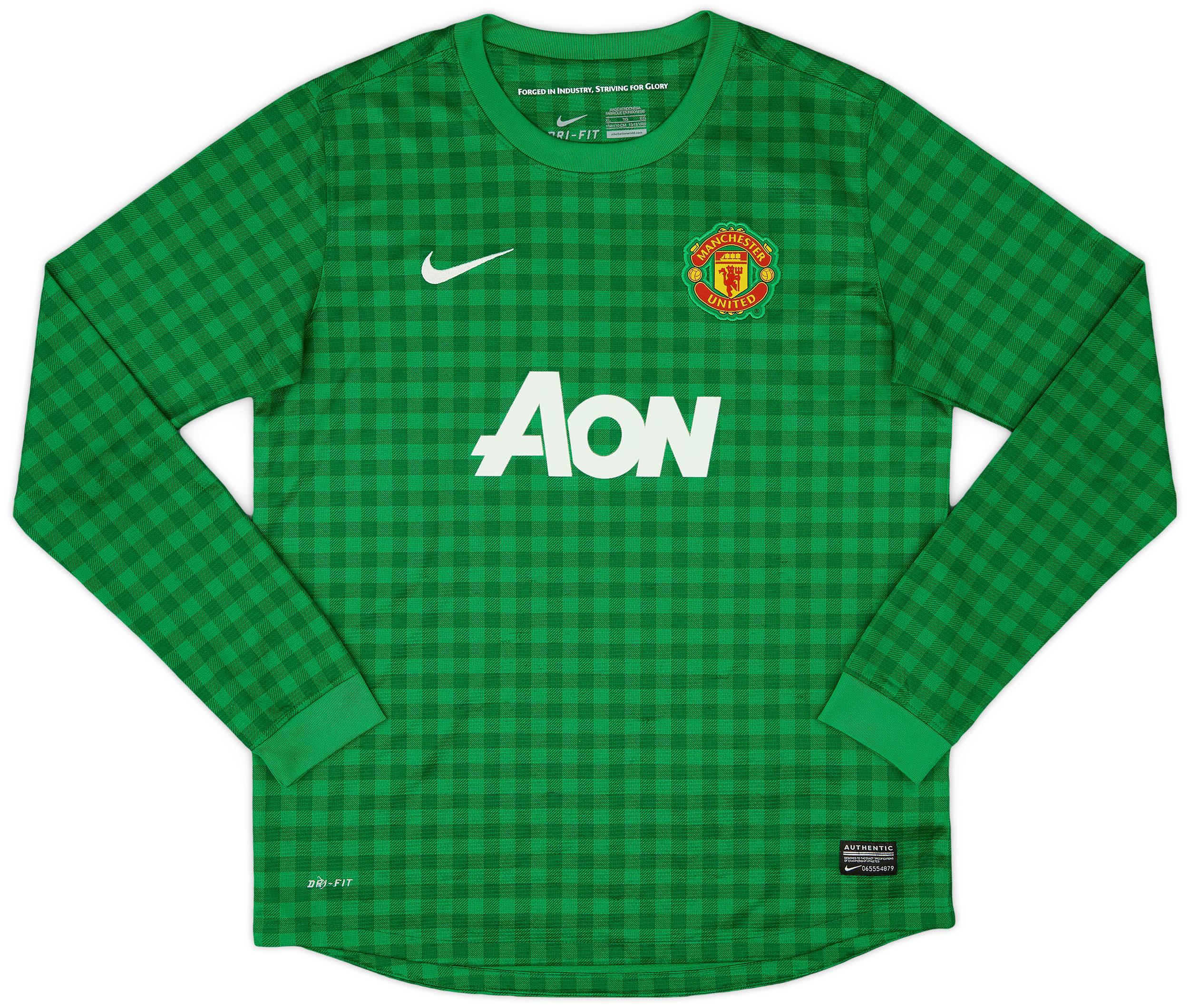 2012-13 Manchester United GK Shirt - 6/10 - (XL.Boys)