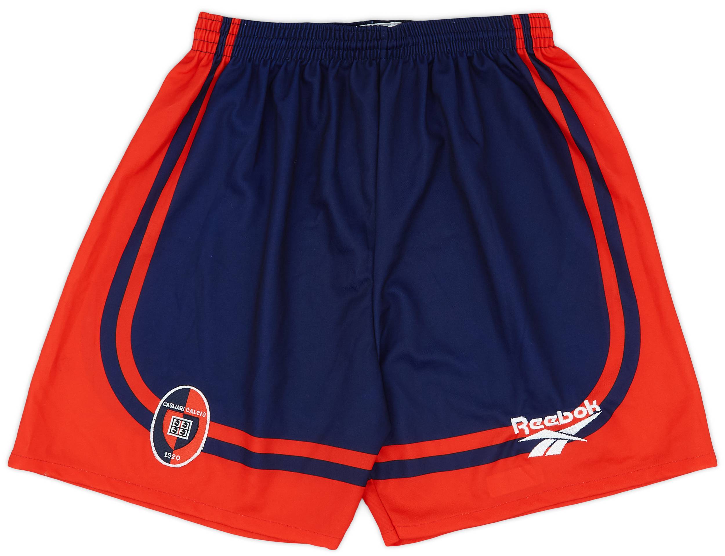 1996 97 Cagliari Reebok Home Shorts 9 10 L