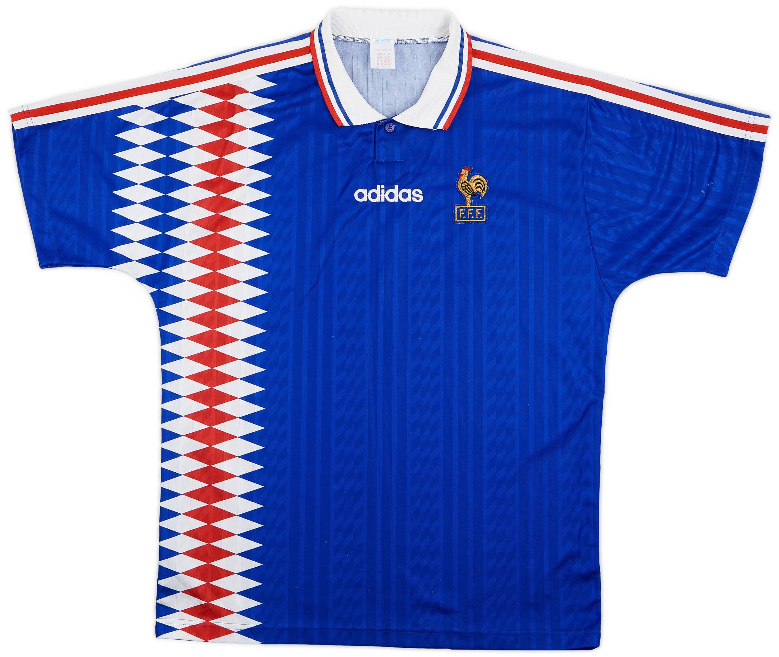 1994-96 France Home Shirt - 9/10 - (L)