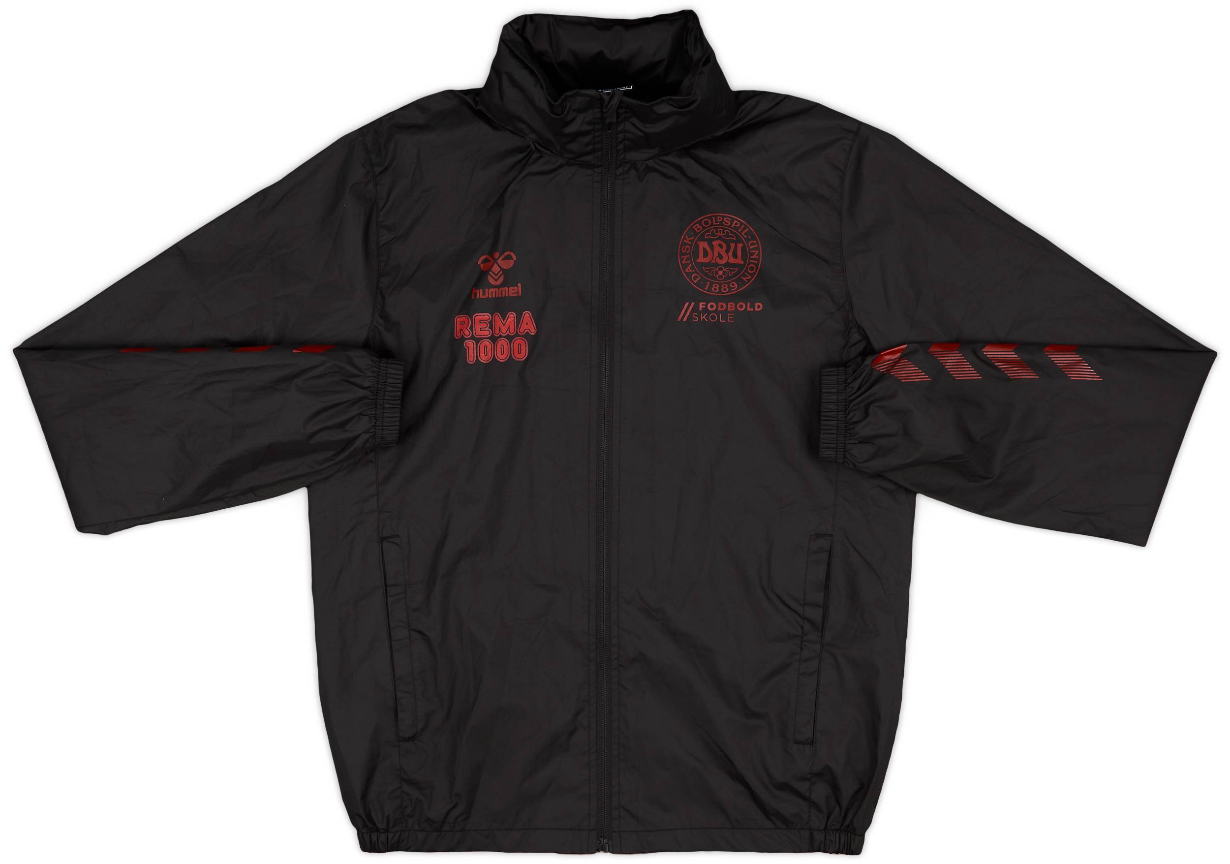 2022-23 Denmark 'Fodboldskole' Hummel Hooded Rain Jacket - 9/10 - (S)