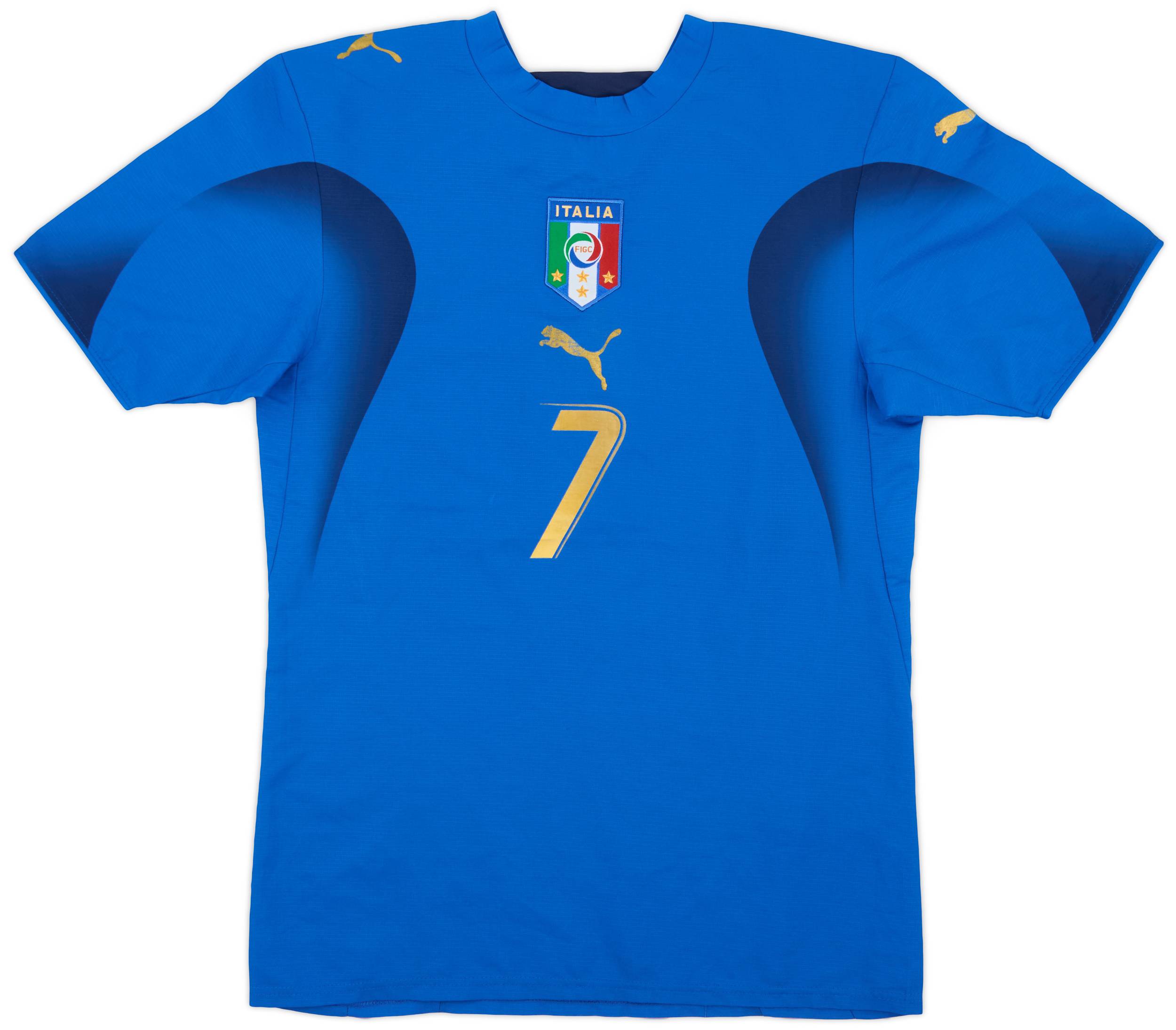 2006 Italy Away Jersey #7 Del Piero XL PUMA World Cup Winner
