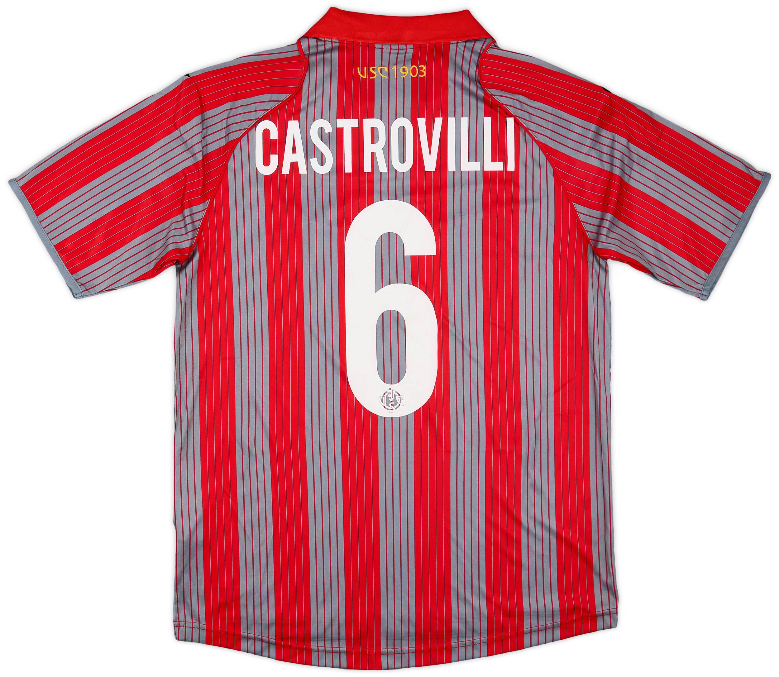 2012-13 Cremonese Home Shirt Castrovilli #6 - 9/10 - (L)