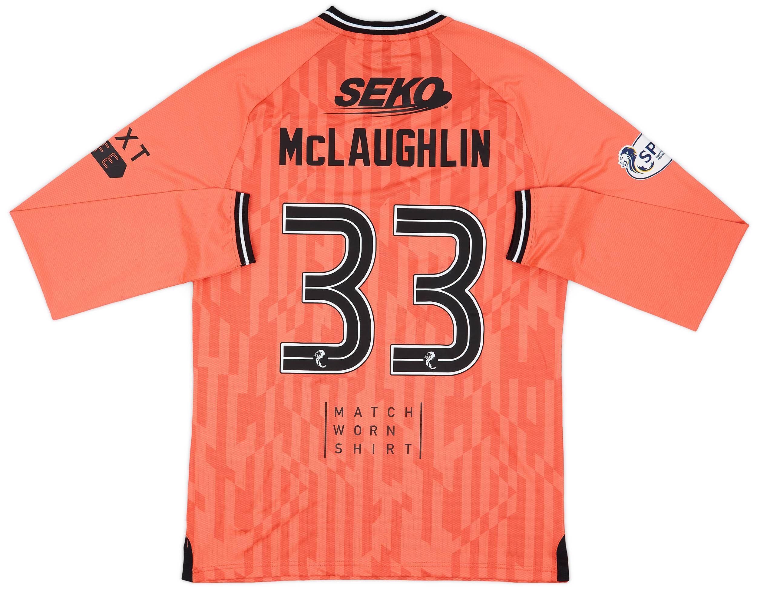 2023-24 Rangers Match Issue GK Shirt McLaughlin #33