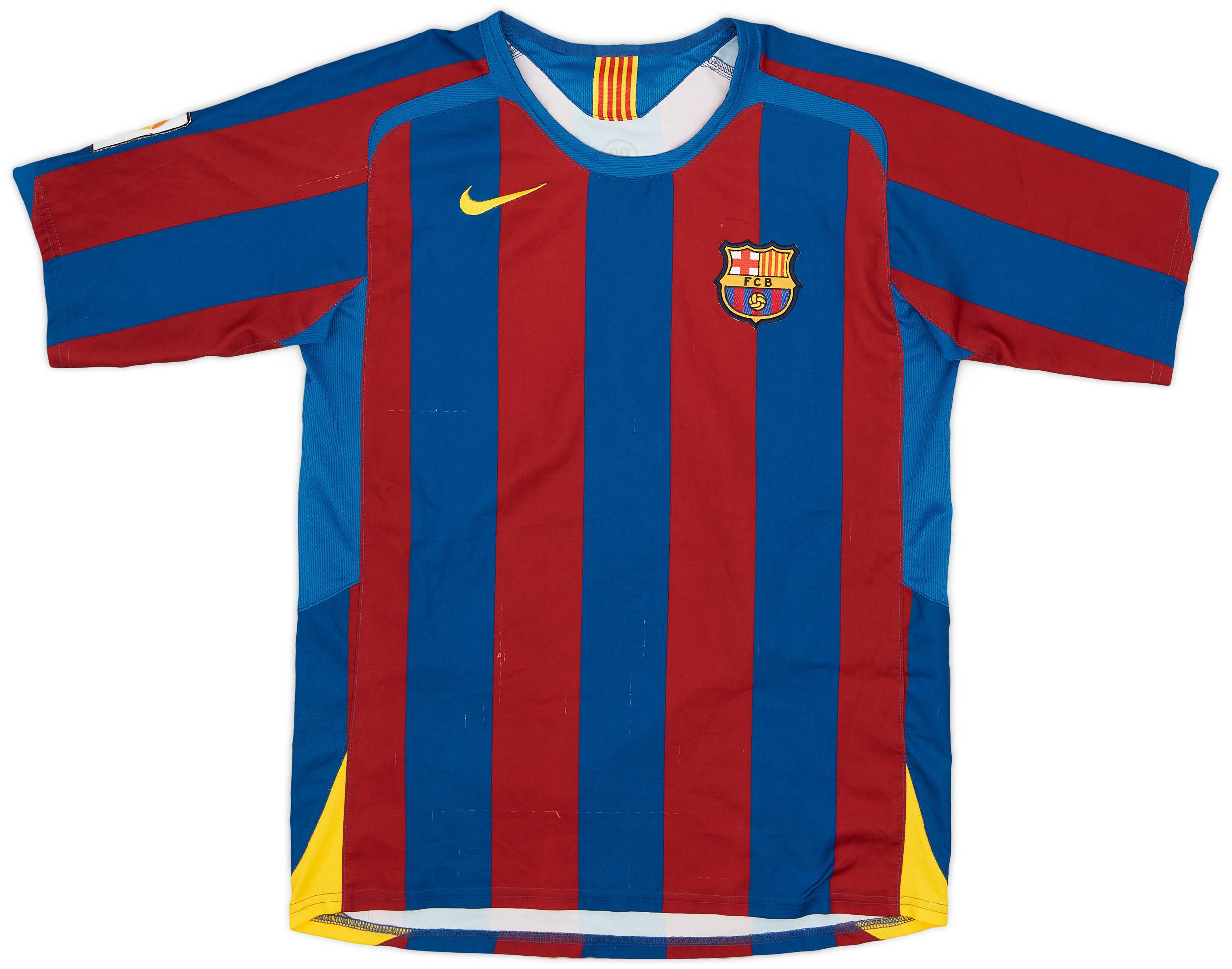 2005-06 Barcelona Home Shirt - 7/10 - (L.Boys)