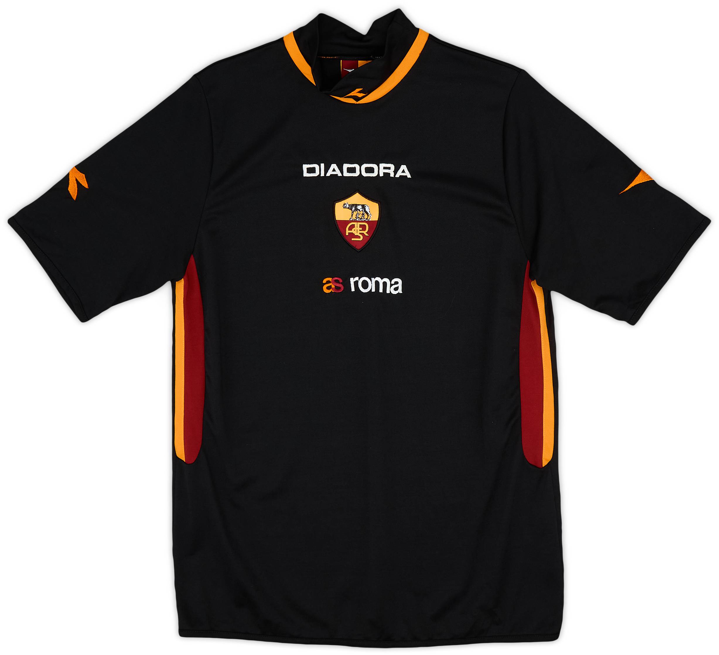 2003-04 Roma Diadora Training Shirt - 9/10 - (M)