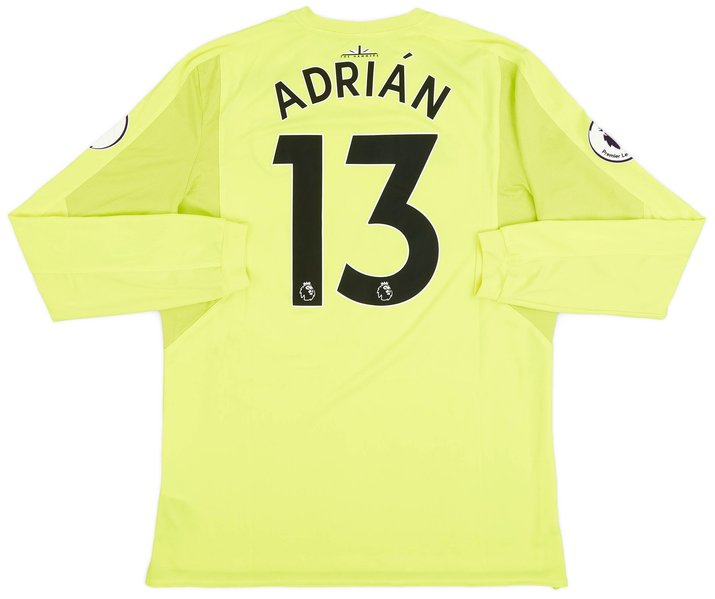 2017-18 West Ham Match Issue GK Shirt Adrián #13