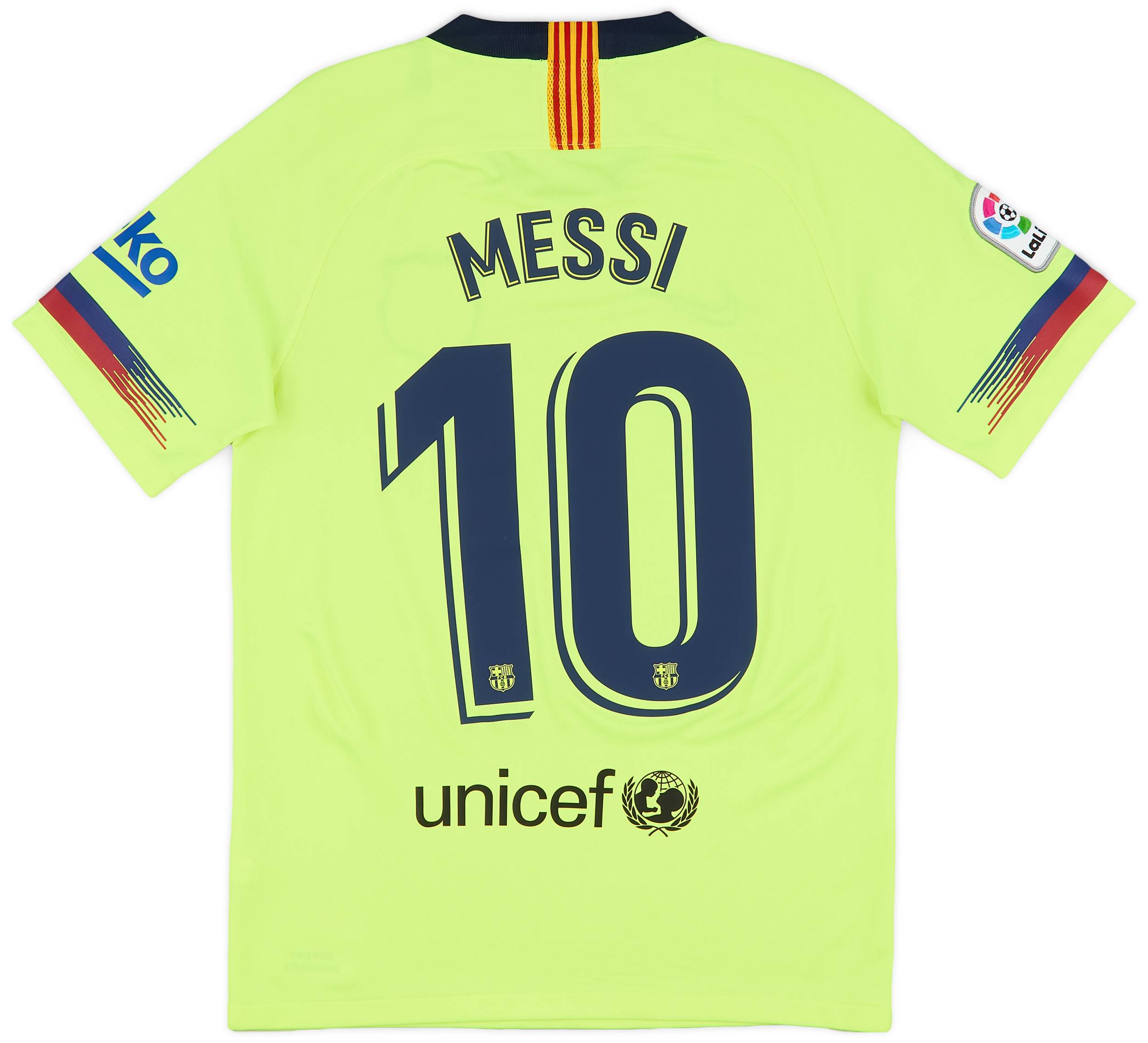 2018-19 Barcelona Away Shirt Messi #10 - 9/10 - (S)