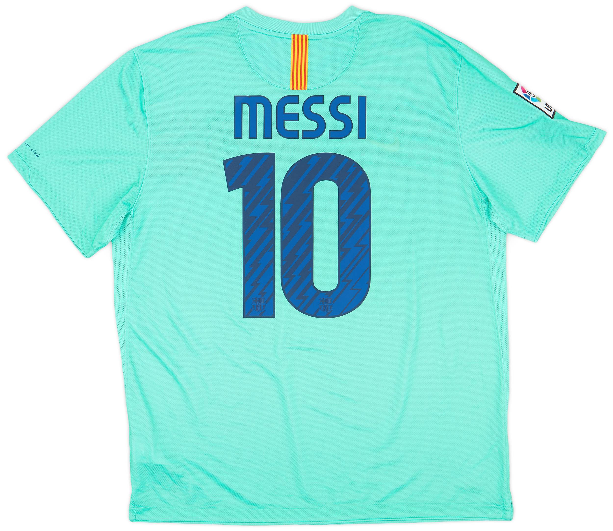 2010-11 Barcelona Away Shirt Messi #10 - 9/10 - (XL)