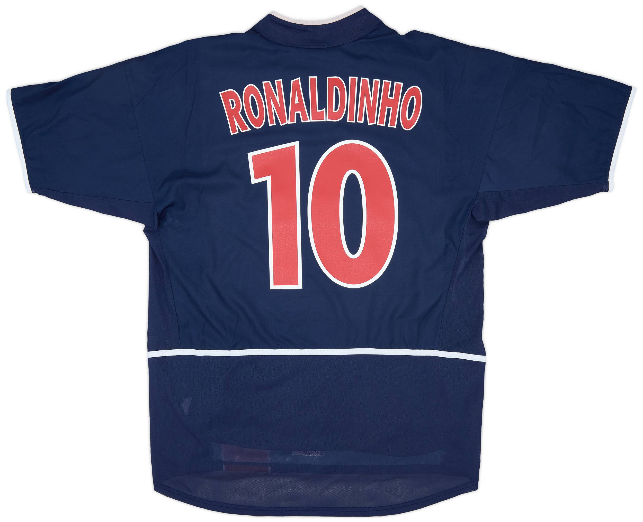 2002-03 Paris Saint-Germain Player Issue Home Shirt Ronaldinho #10 - 5/10 - (L)
