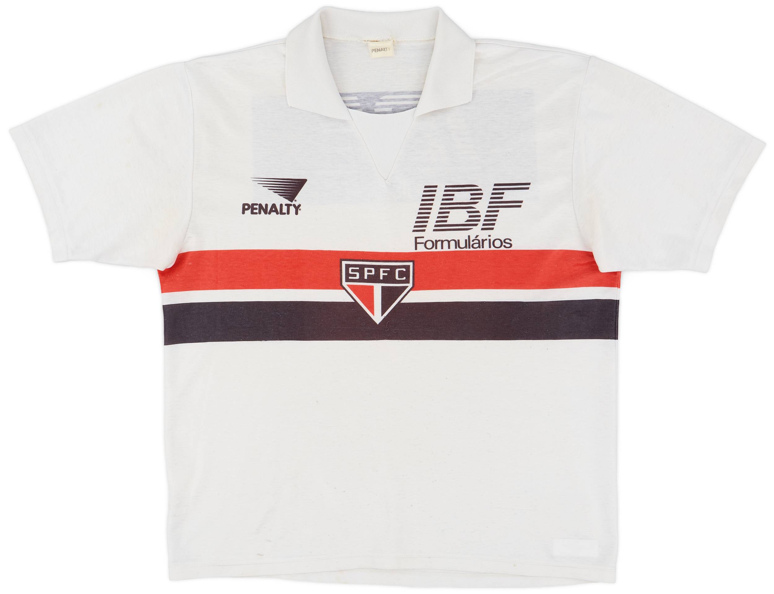 CAMISA RETRÔ SÃO PAULO 1992 IBF LISTRADA - FUT RETRO