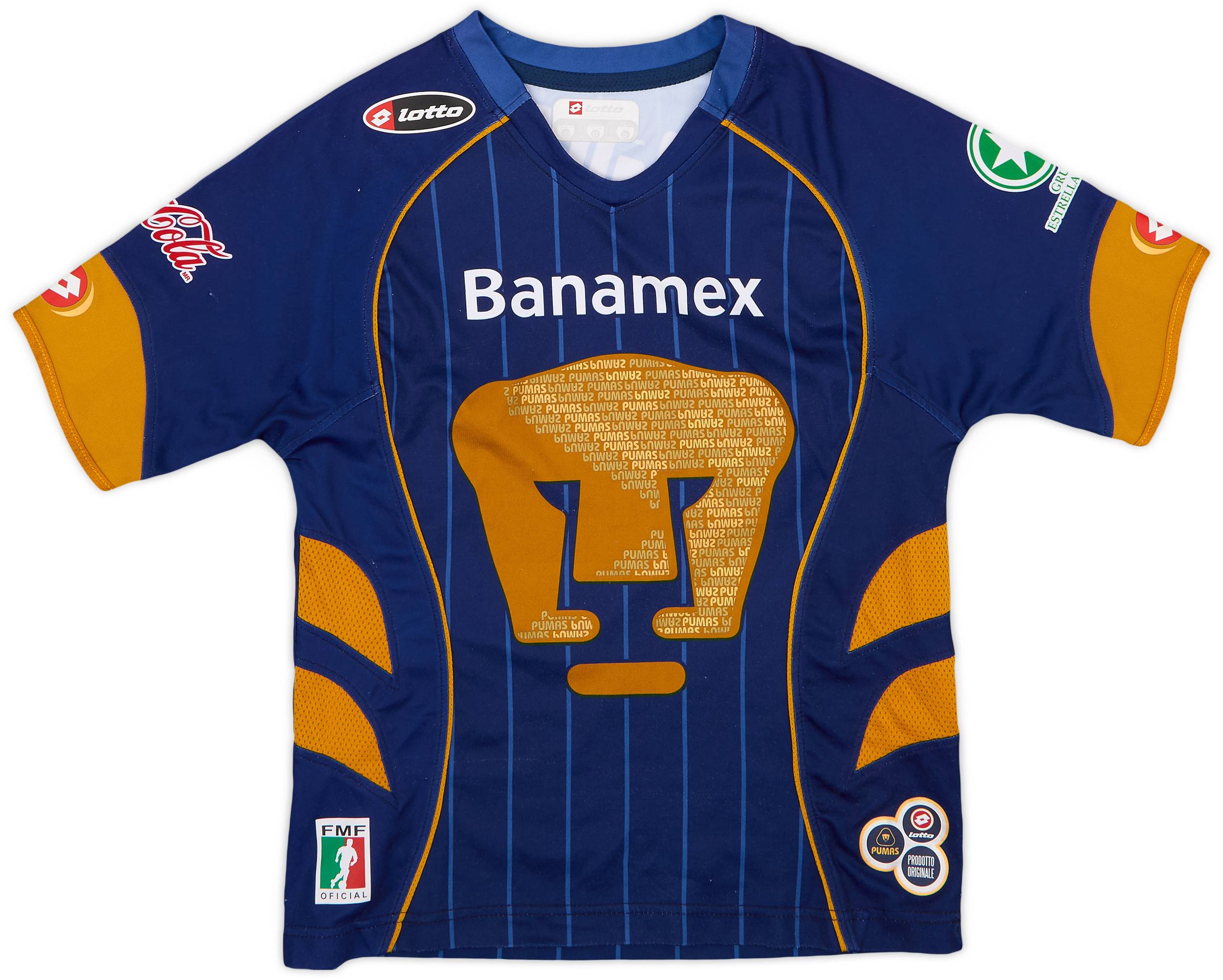 2007-08 UNAM Pumas Away Shirt - 5/10 - (L.Boys)