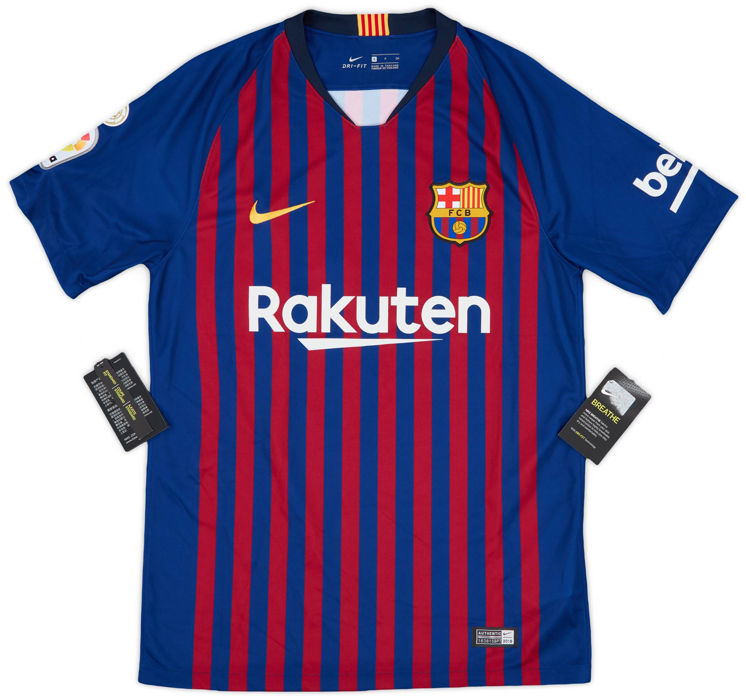 2018-19 Barcelona Home Shirt Messi #10 (S)