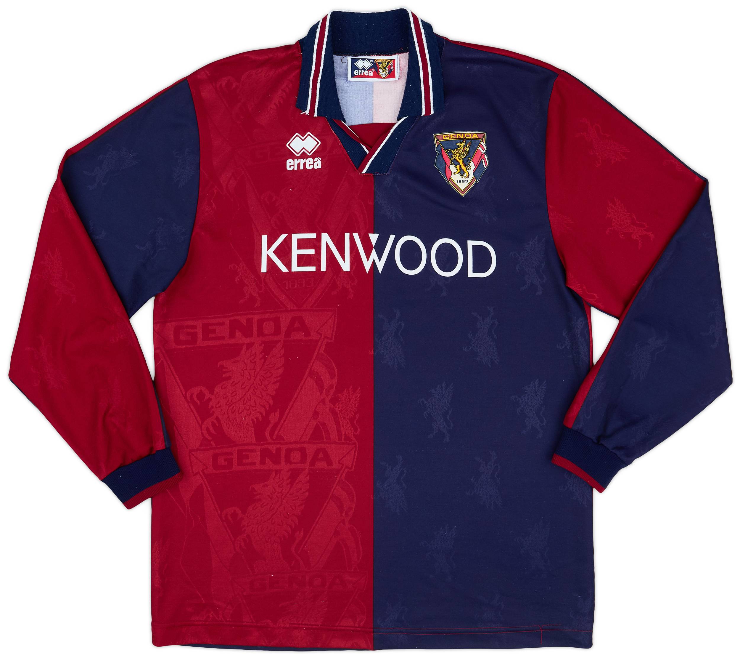 1994-95 Genoa Home L/S Shirt - 8/10 - (L)