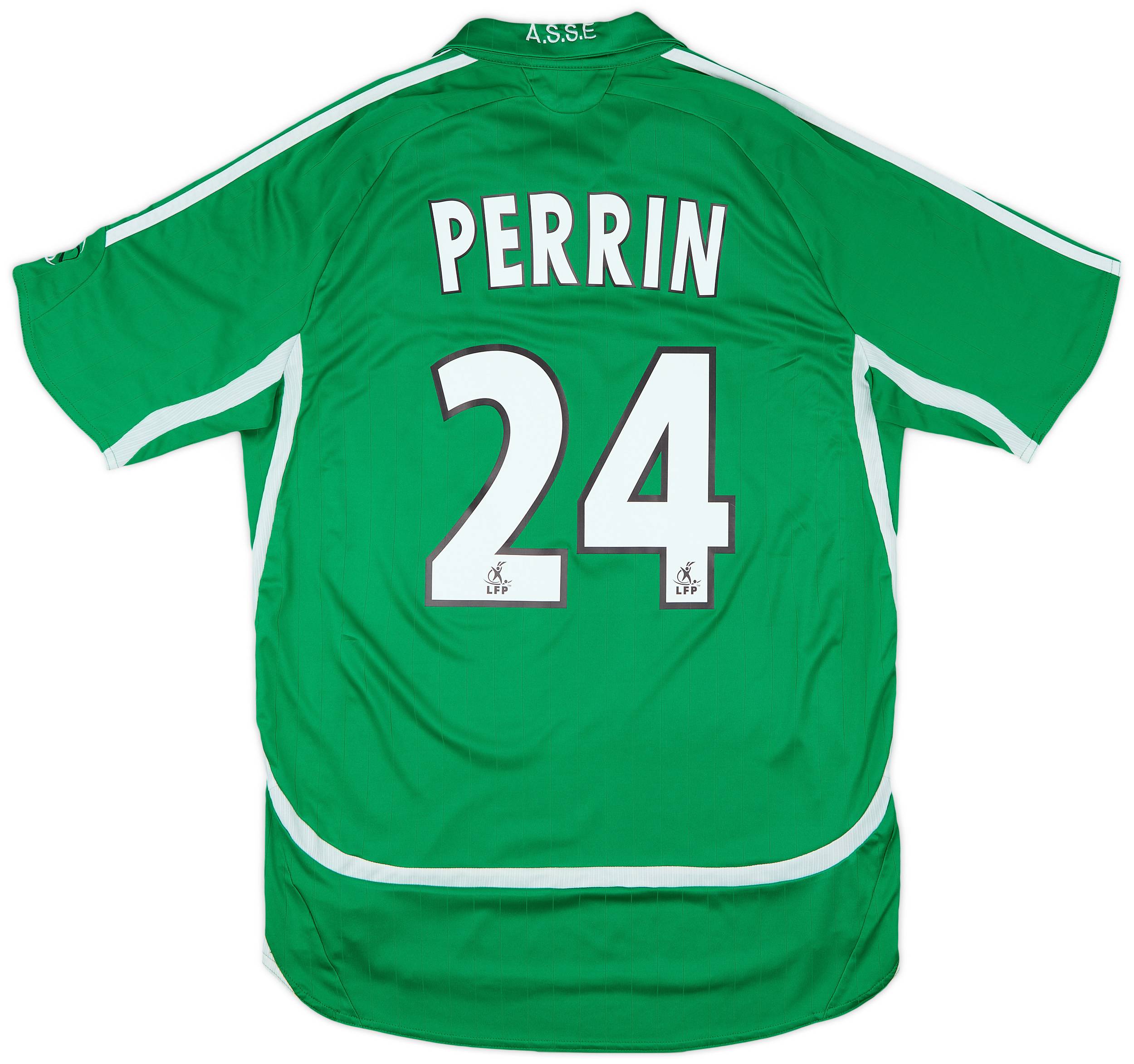 2006-07 Saint Etienne Home Shirt Perrin #24 - 6/10 - (S)