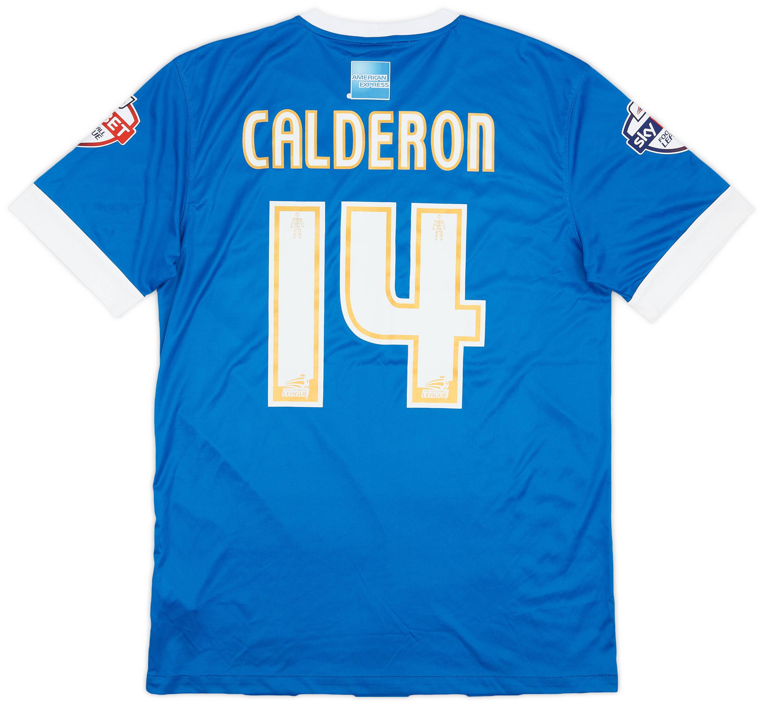 2015-16 Brighton Match Issue Home Shirt Calderon #14