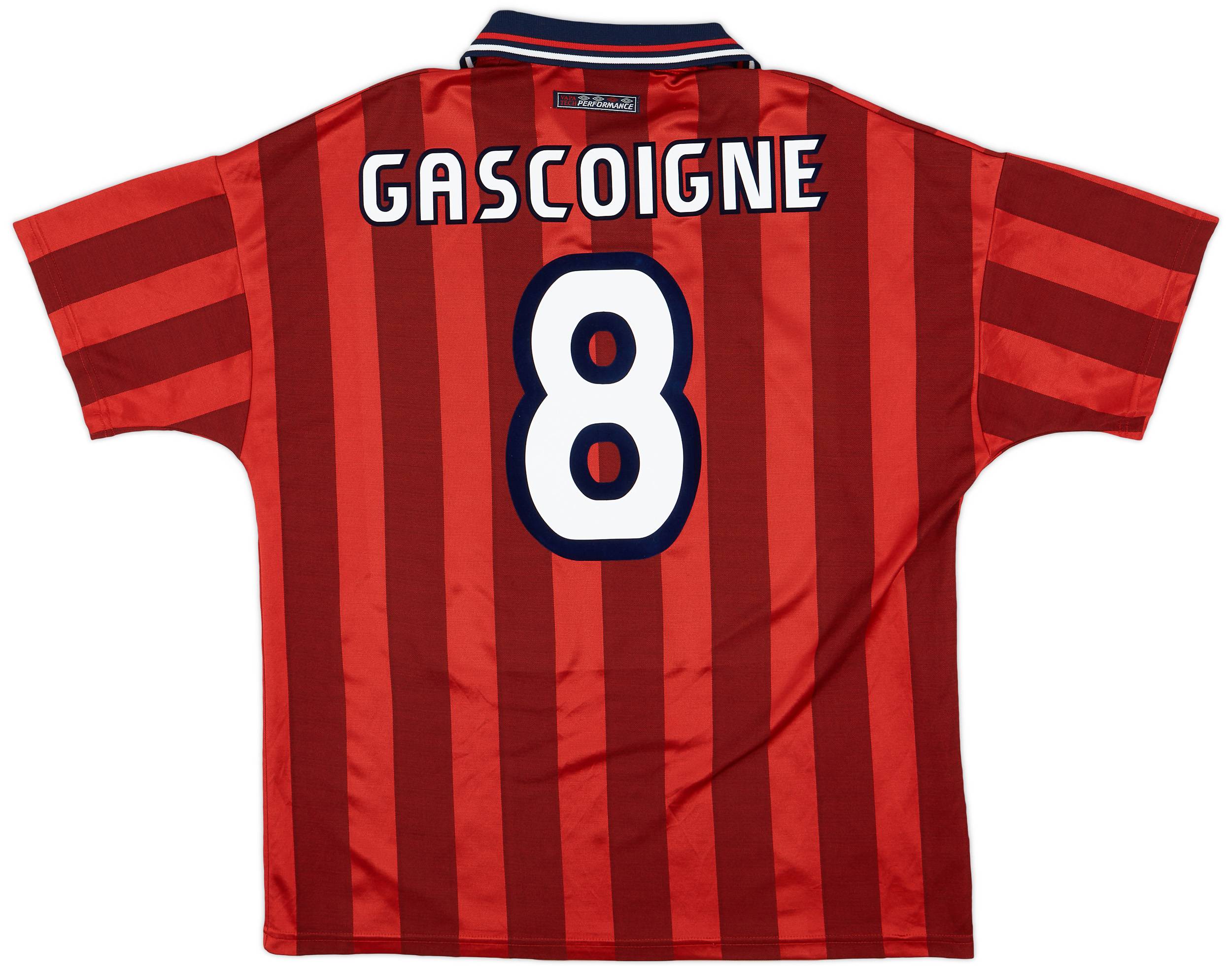 1997-99 England Away Shirt Gascoigne #8 - 9/10 - (XL)