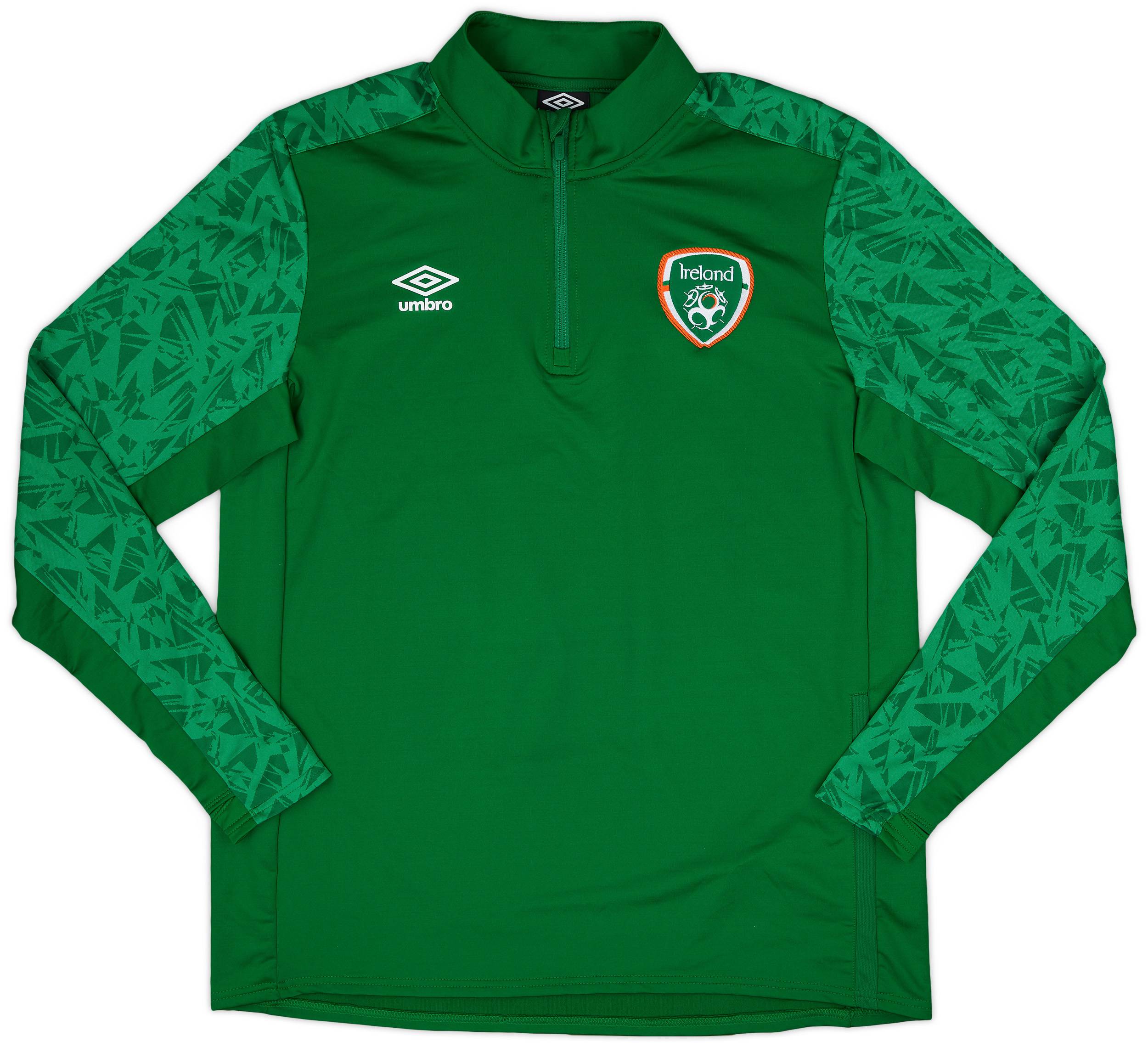 2020-21 Ireland Umbro 1/4 Zip Sweat Top - 8/10 - (XL)