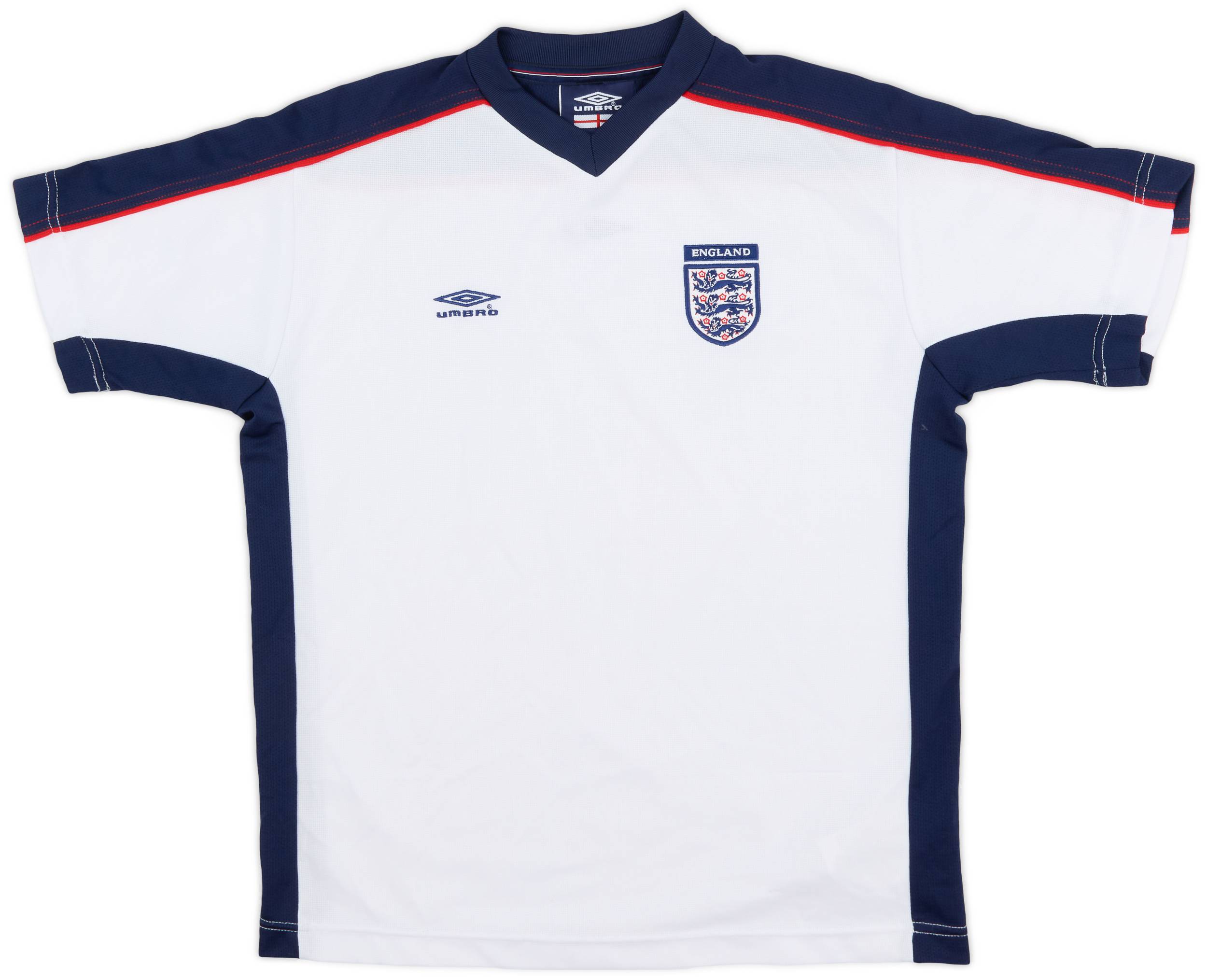2002-04 England Umbro Training Shirt - 9/10 - (XL.Boys)