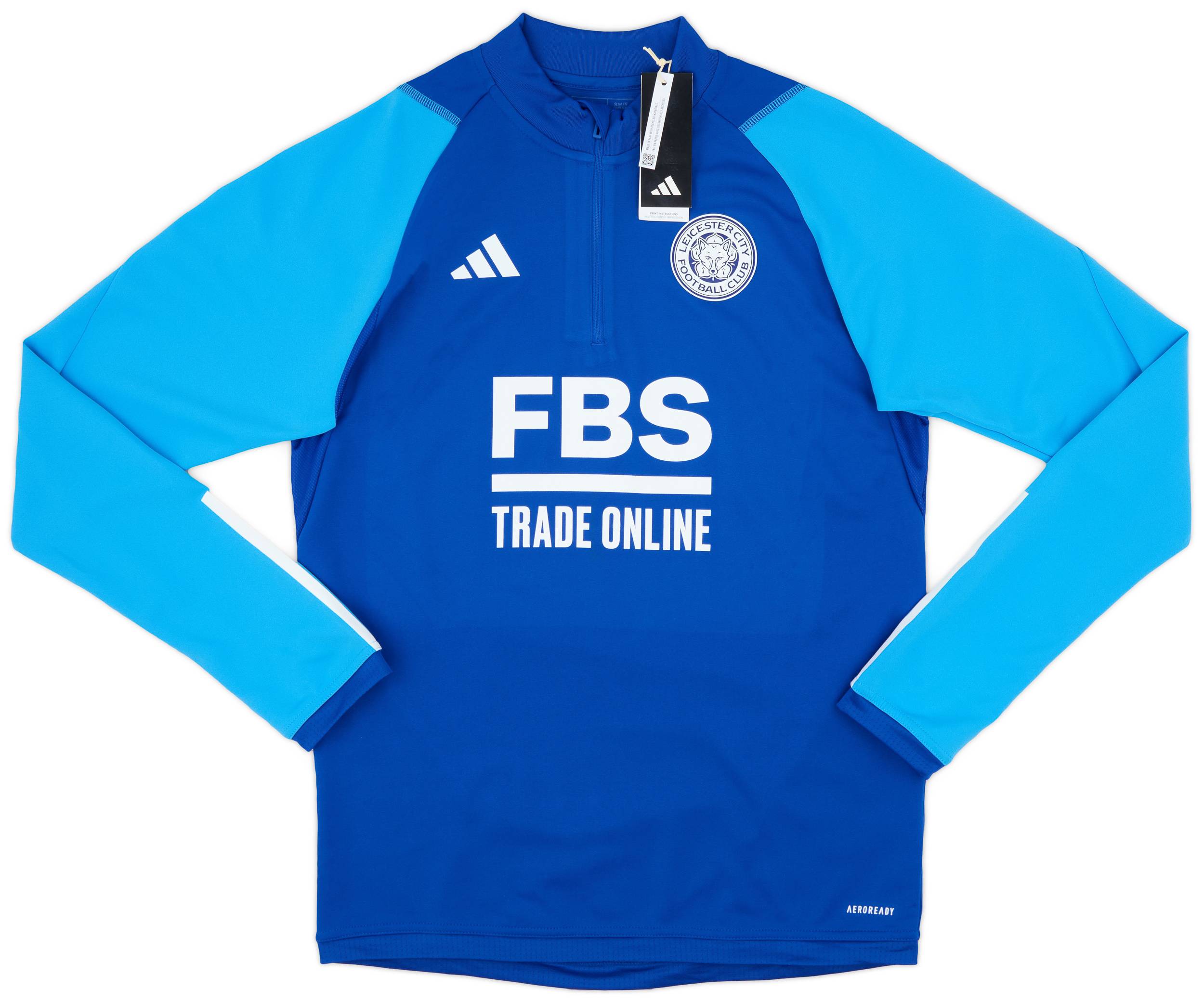 2023 24 Leicester adidas 1 4 Zip Training Top S