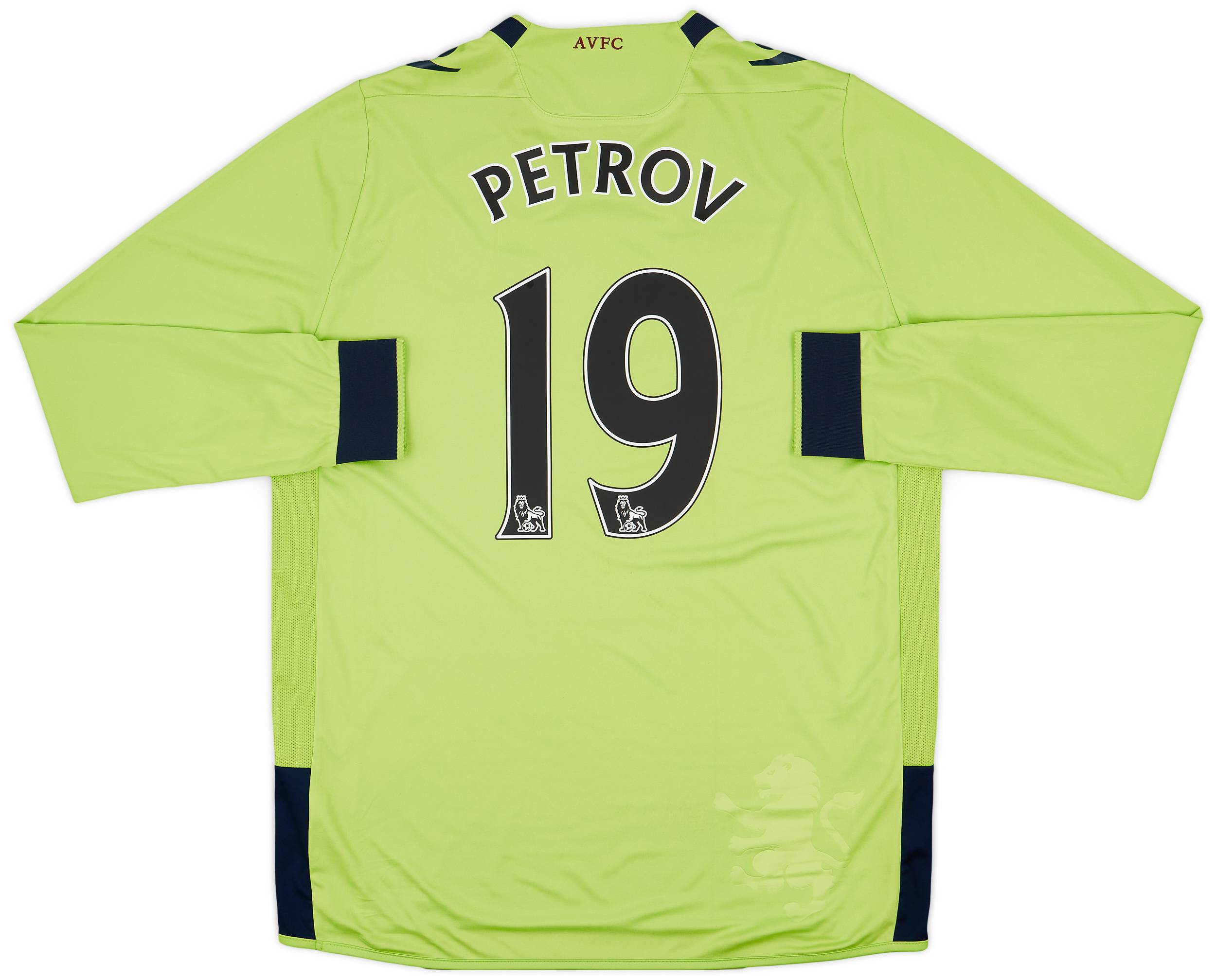 2012-13 Aston Villa Away L/S Shirt Petrov #19 - 7/10 - (L)