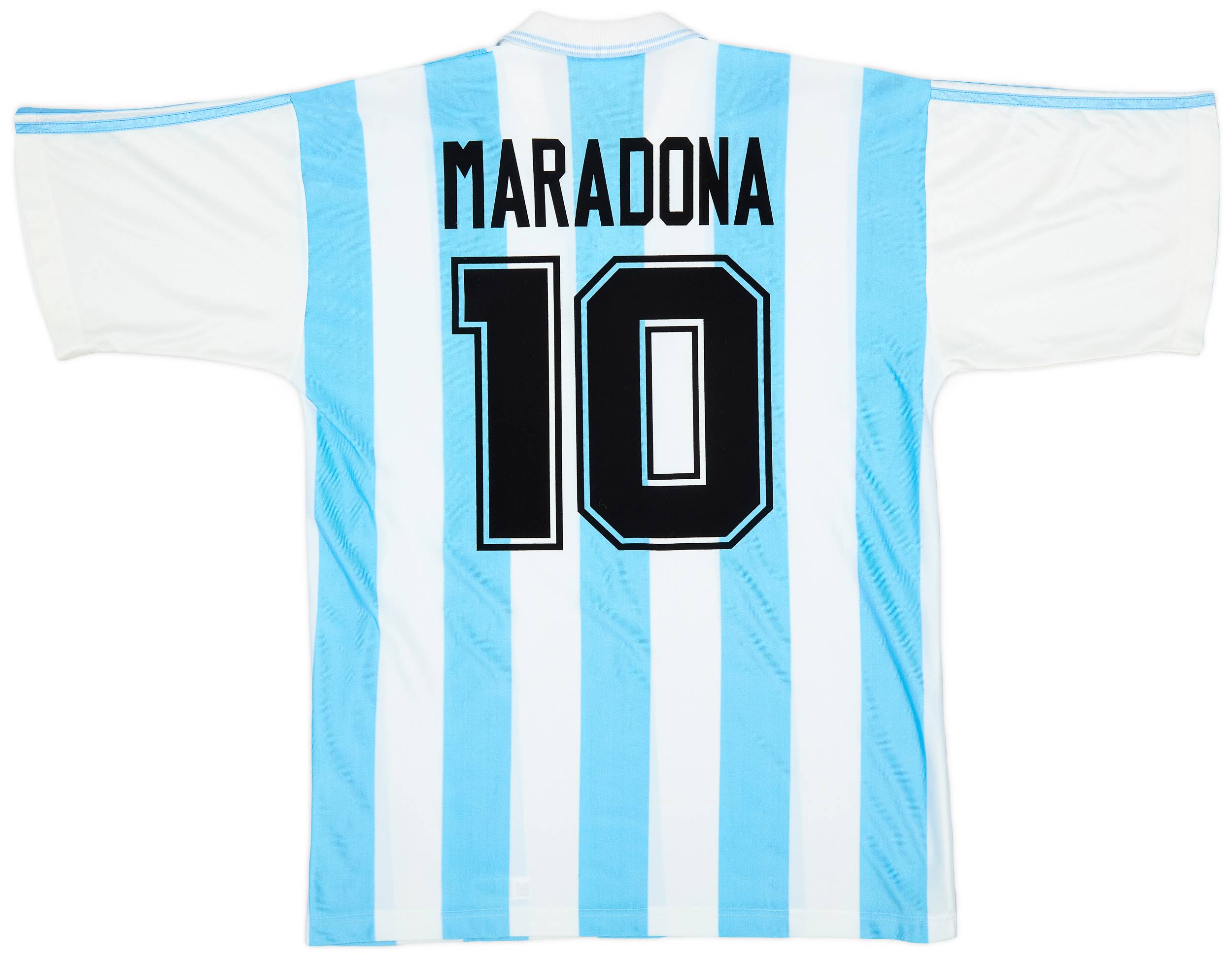 NEWモデル Home Argentina 1994 Shirt (L) - 9/10 - #10 Maradona ウェア