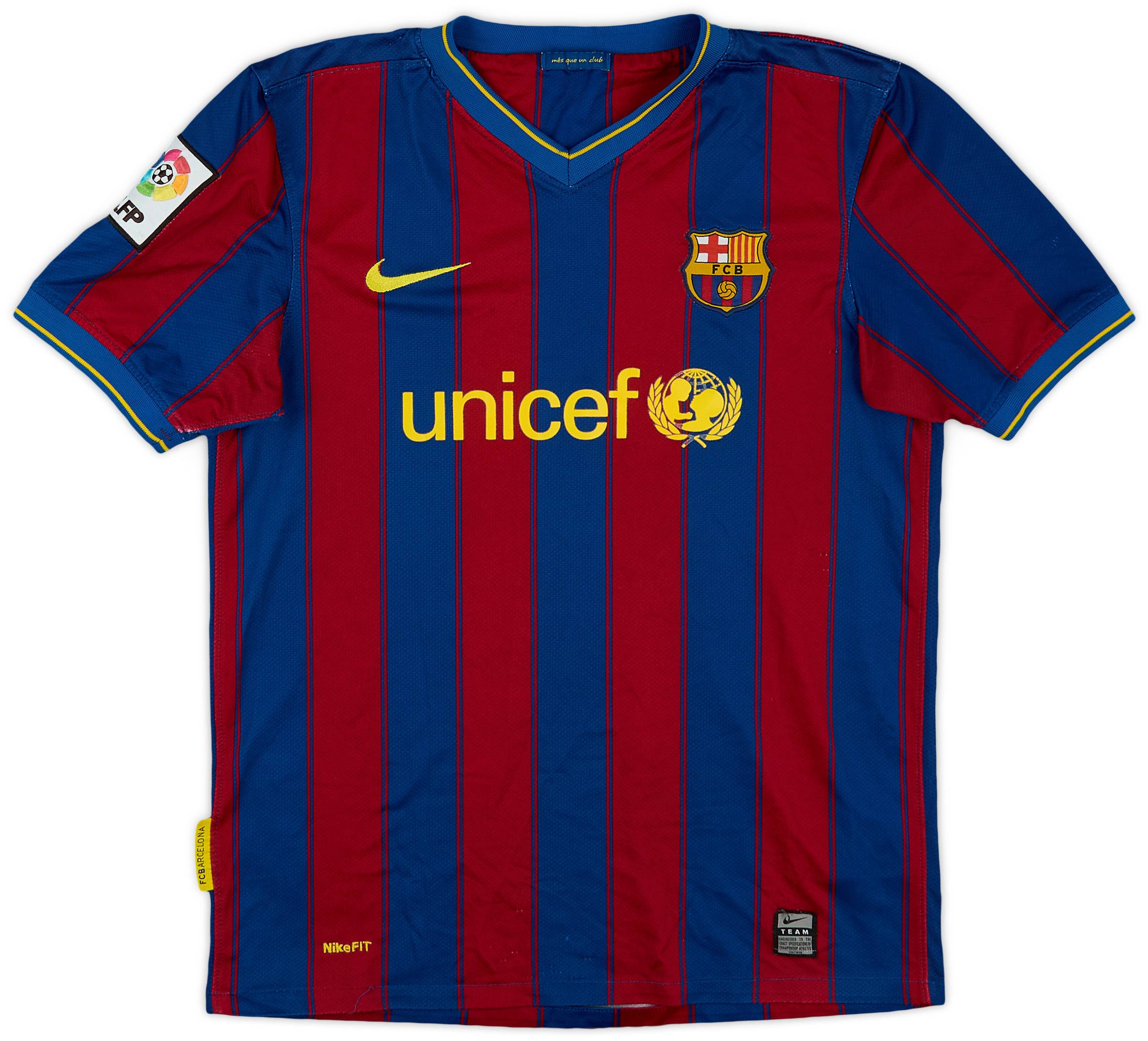 2009-10 Barcelona Home Shirt - 5/10 - (XL.Boys)