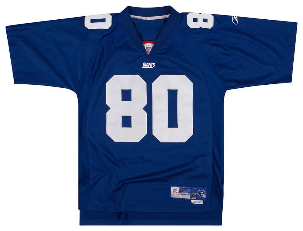 2004 New York Giants Shockey #80 Reebok Premier Jersey (Home) M