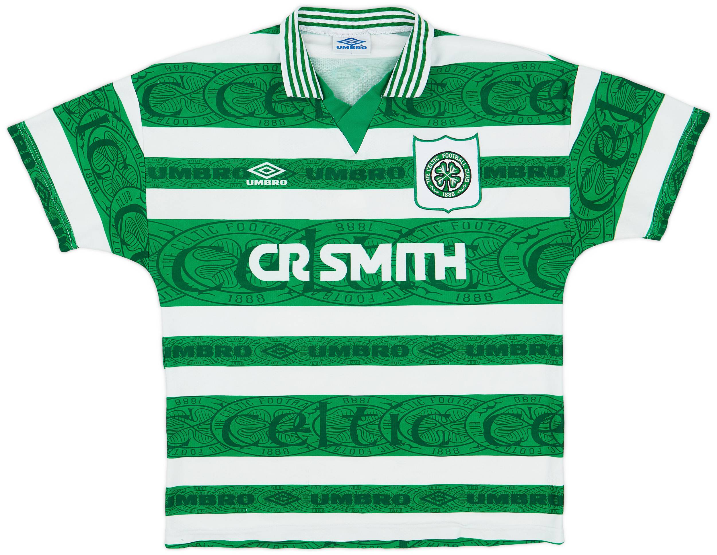 1995-97 Celtic Home Shirt #7 - 8/10 - (L)