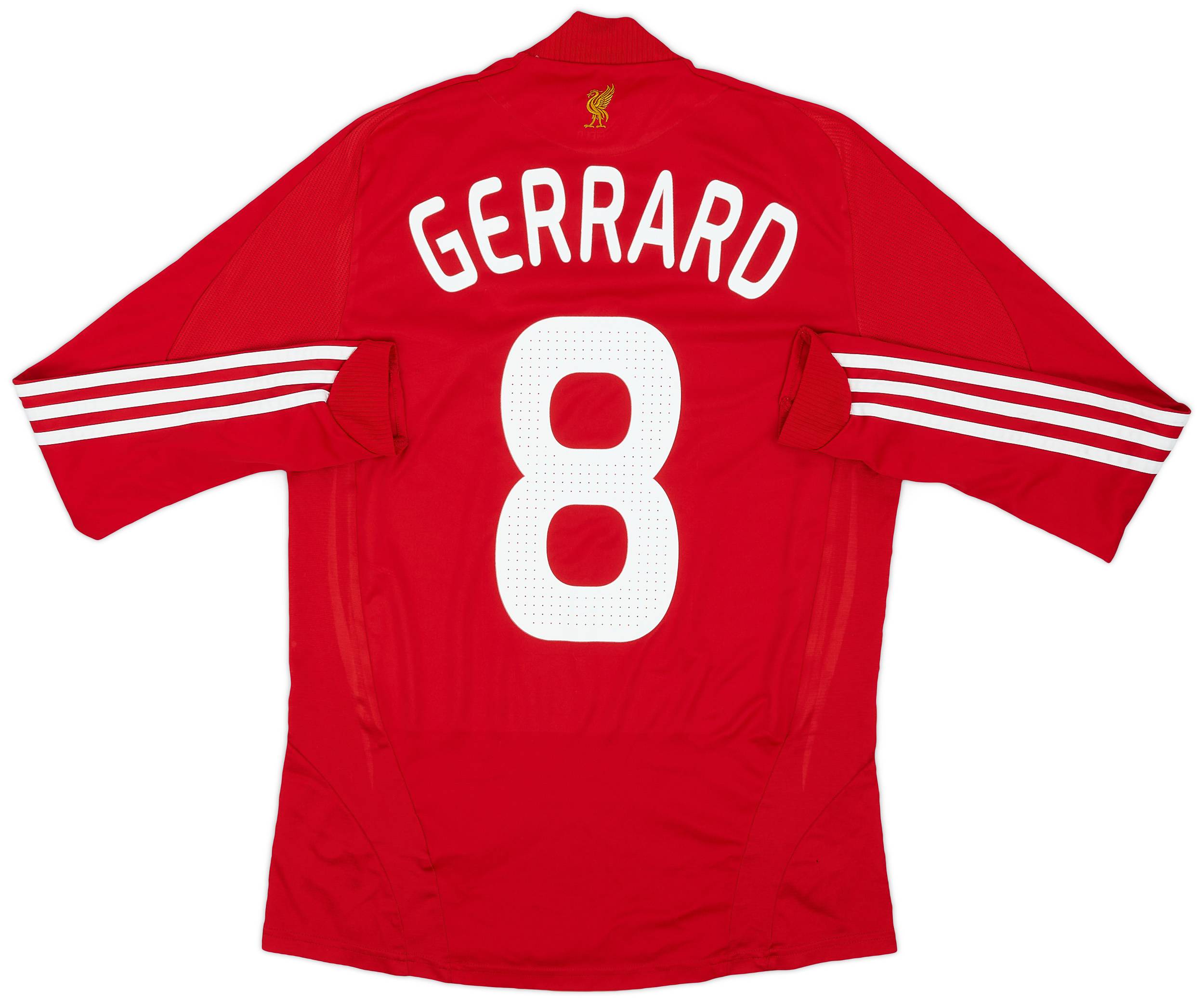 2008-10 Liverpool Home L/S Shirt Gerrard #8 - 7/10 - (S)