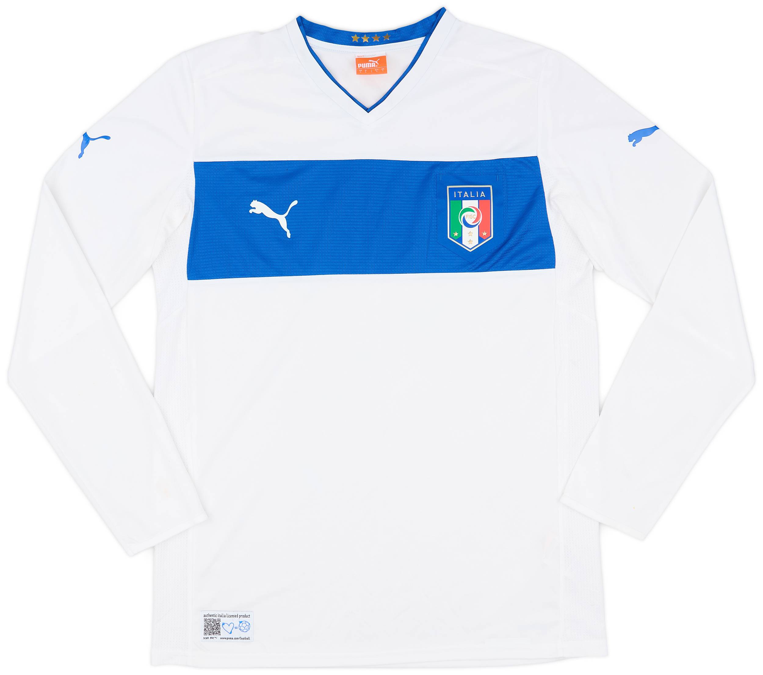 2012-13 Italy Away L/S Shirt - 6/10 - (L)