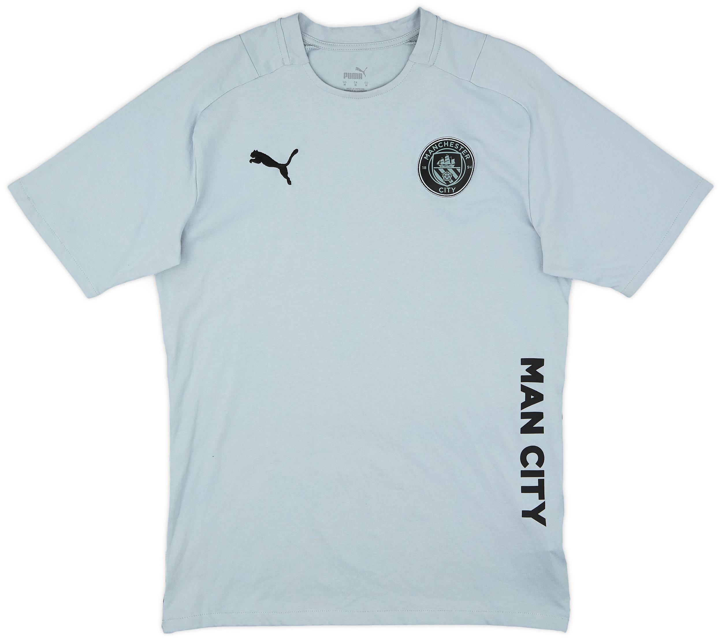 2021-22 Manchester City Puma Cotton Tee - 7/10 - (M)