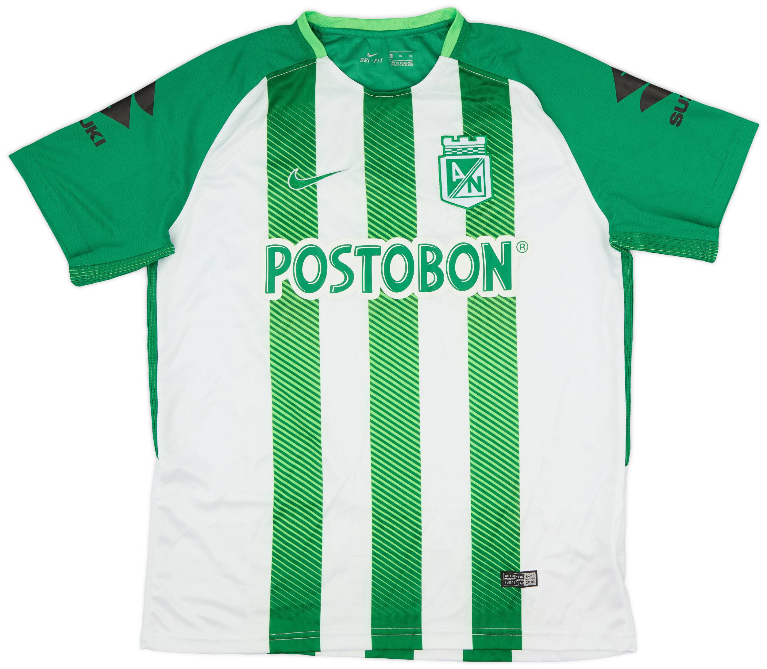 2018 Atletico Nacional Home Shirt - 8/10 - (XL)