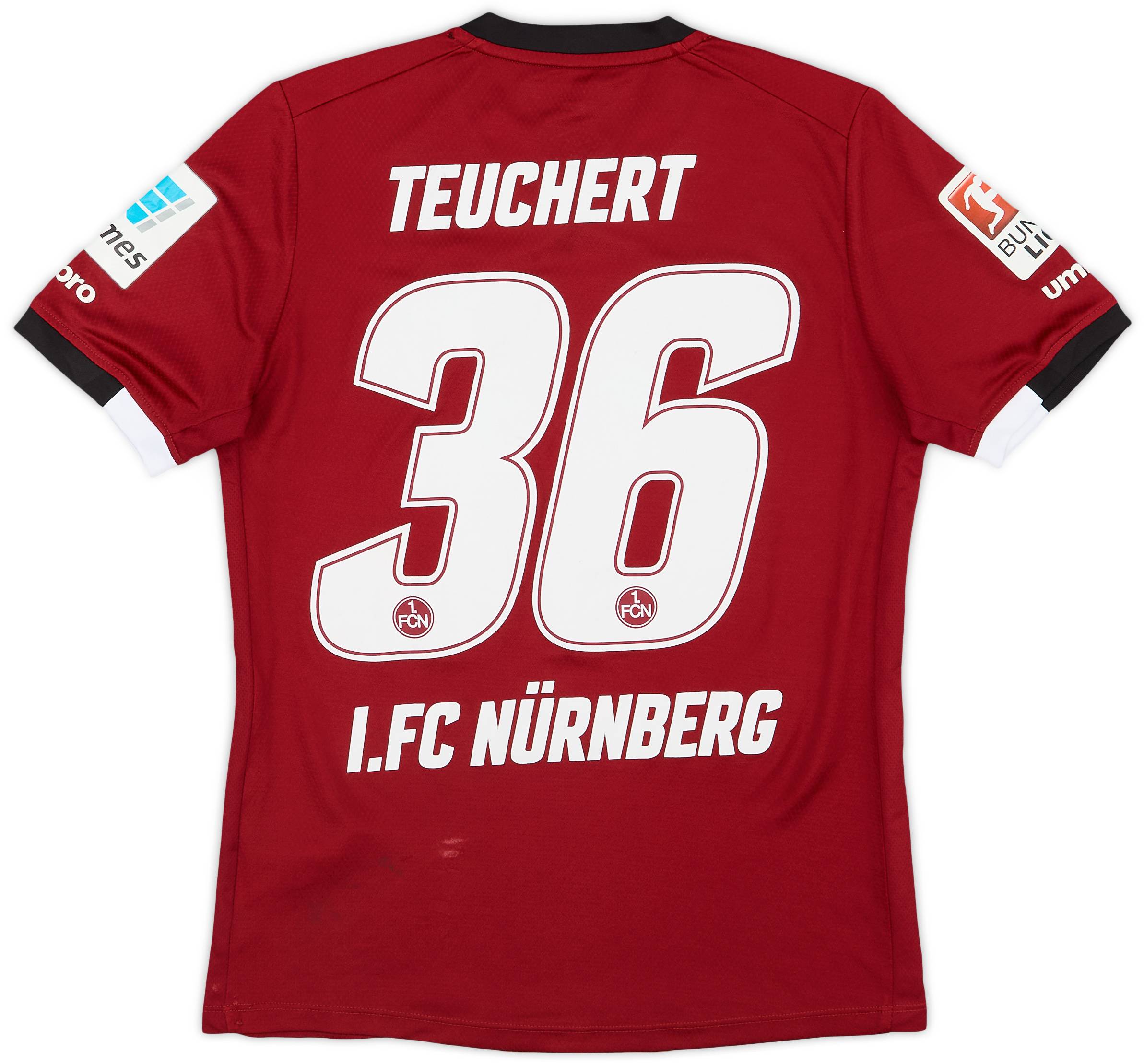 2016-17 Nurnberg Squad Signed Home Shirt Teuchert #36 - 7/10 - (XL.Boys)