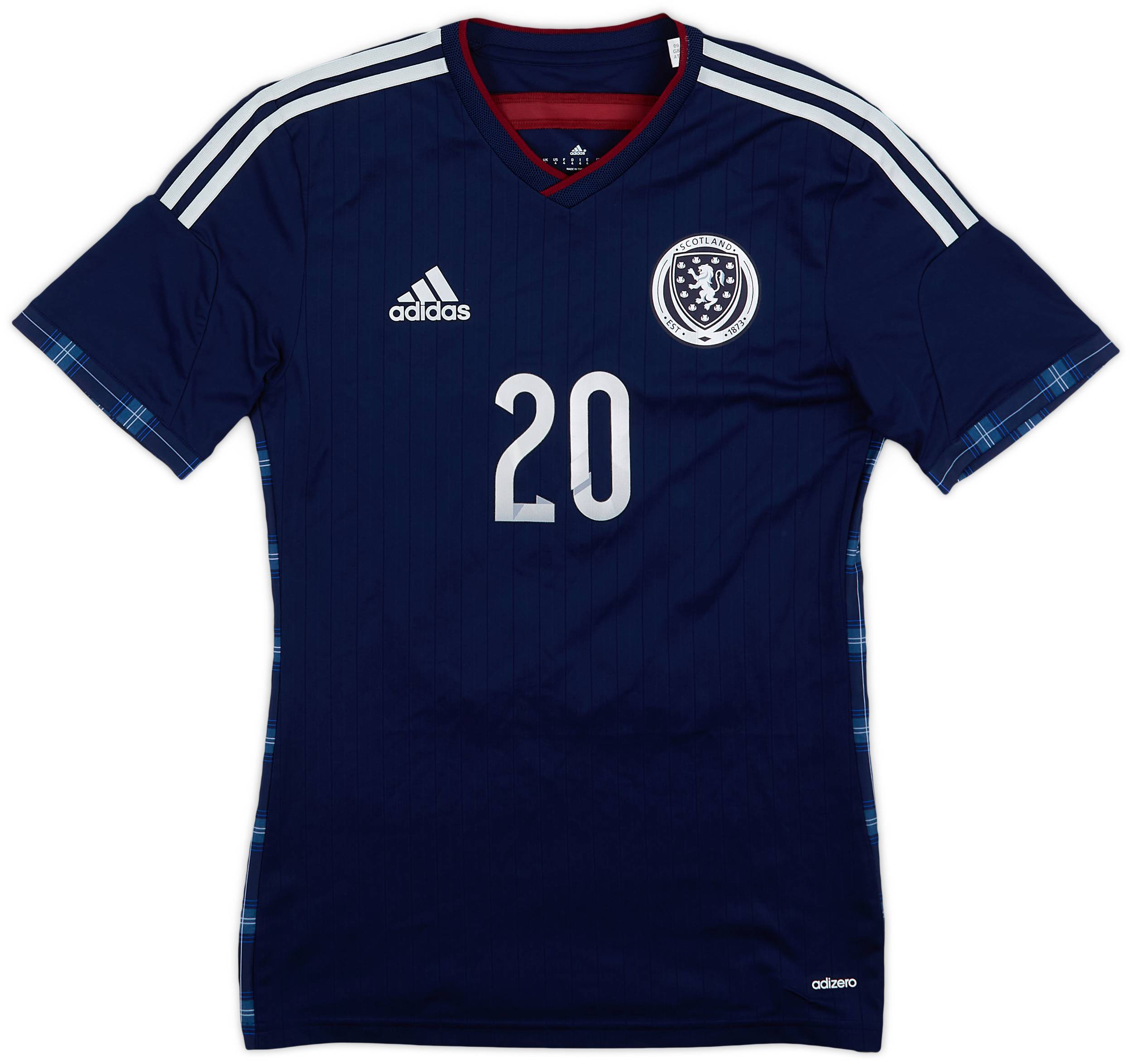 2014-15 Scotland Player Issue Home L/S Shirt #20 - 10/10 - (S)