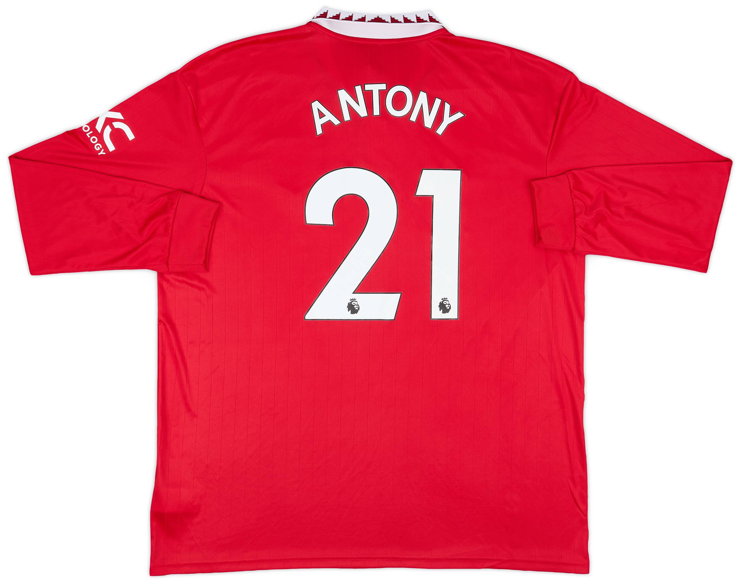 2022-23 Manchester United Home L/S Shirt Antony #21 - 7/10 - (XL)