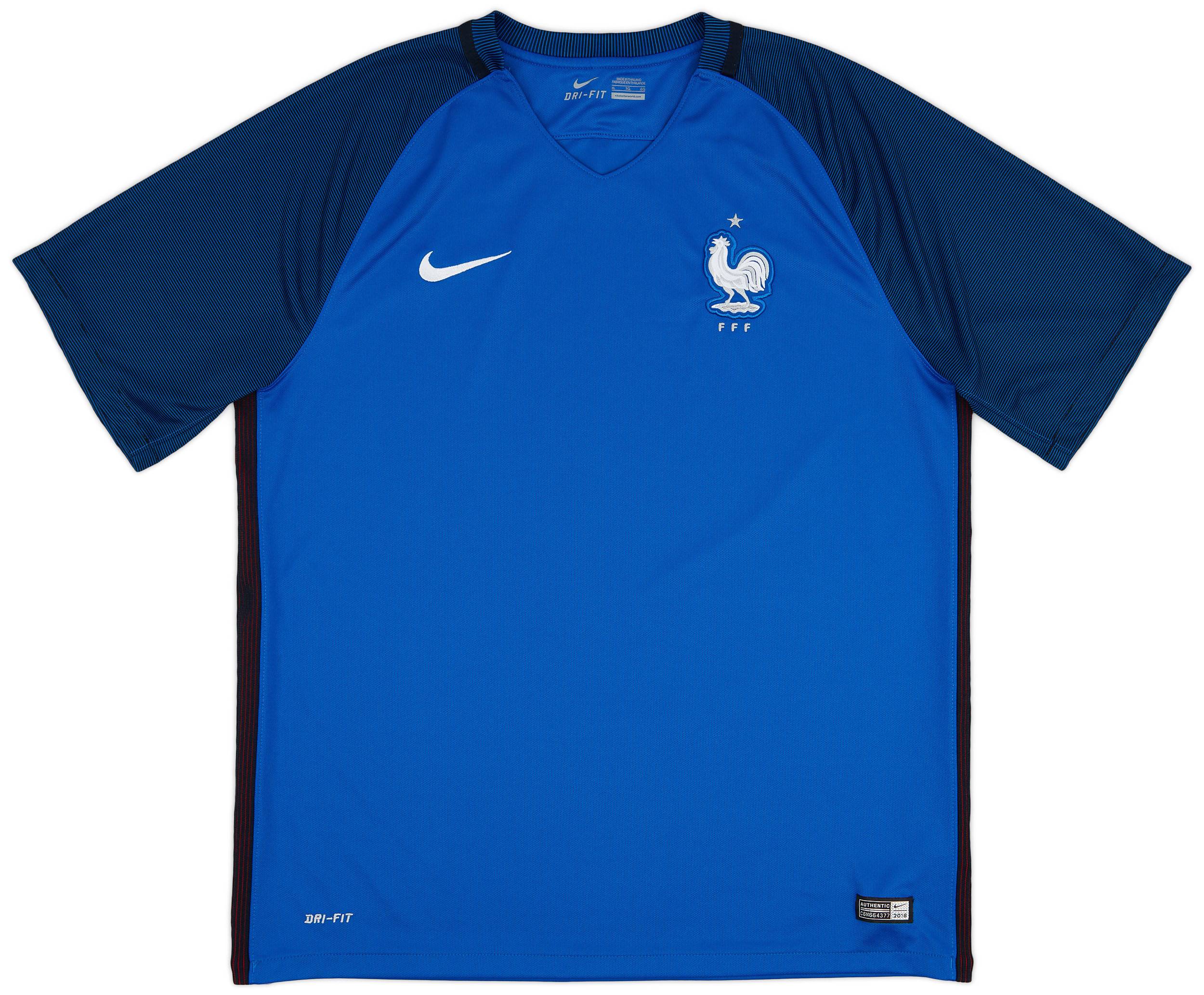 2016-17 France Home Shirt - 9/10 - (XL)