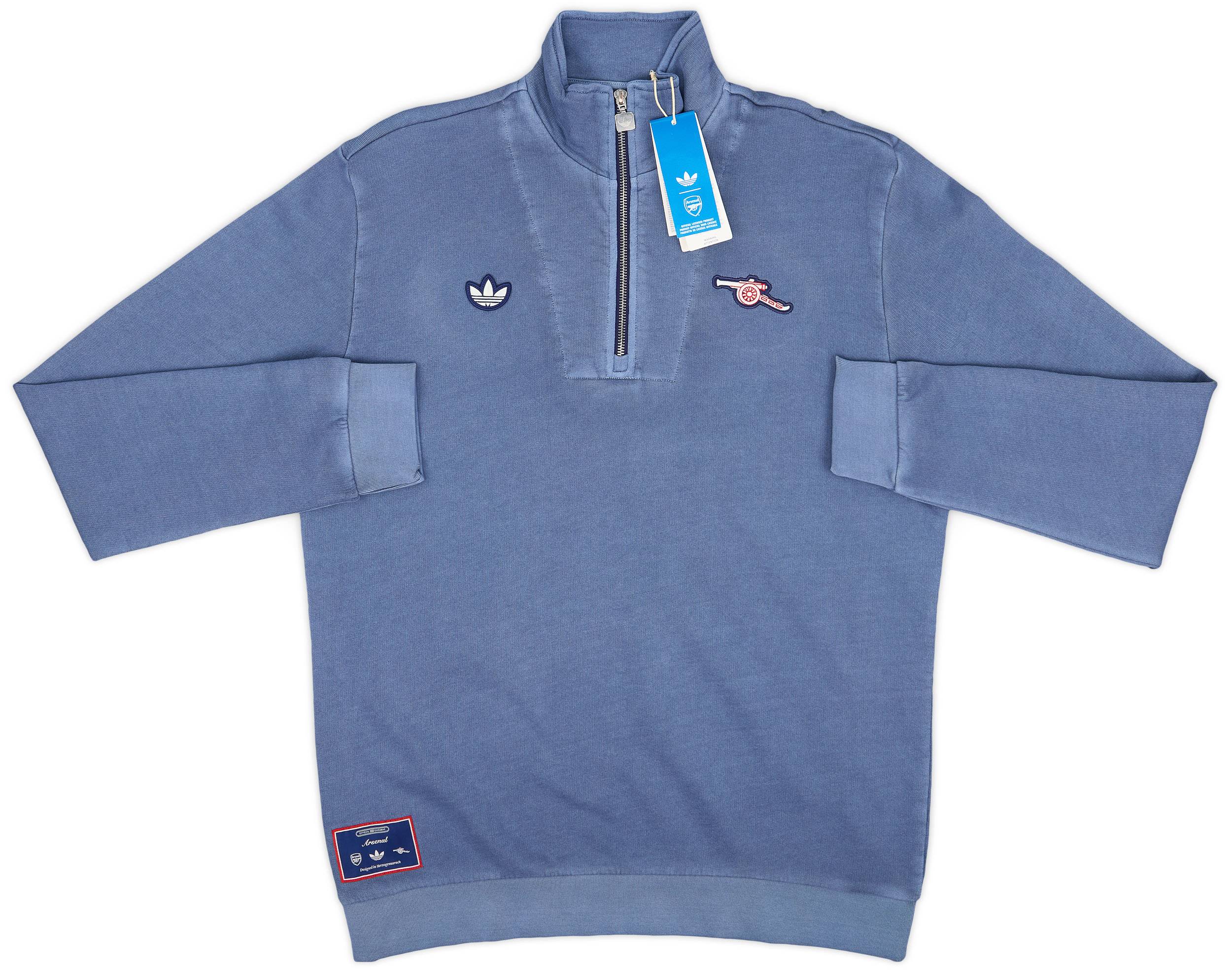2024-25 Arsenal adidas Originals Terrace Icons 1/4 Zip Top