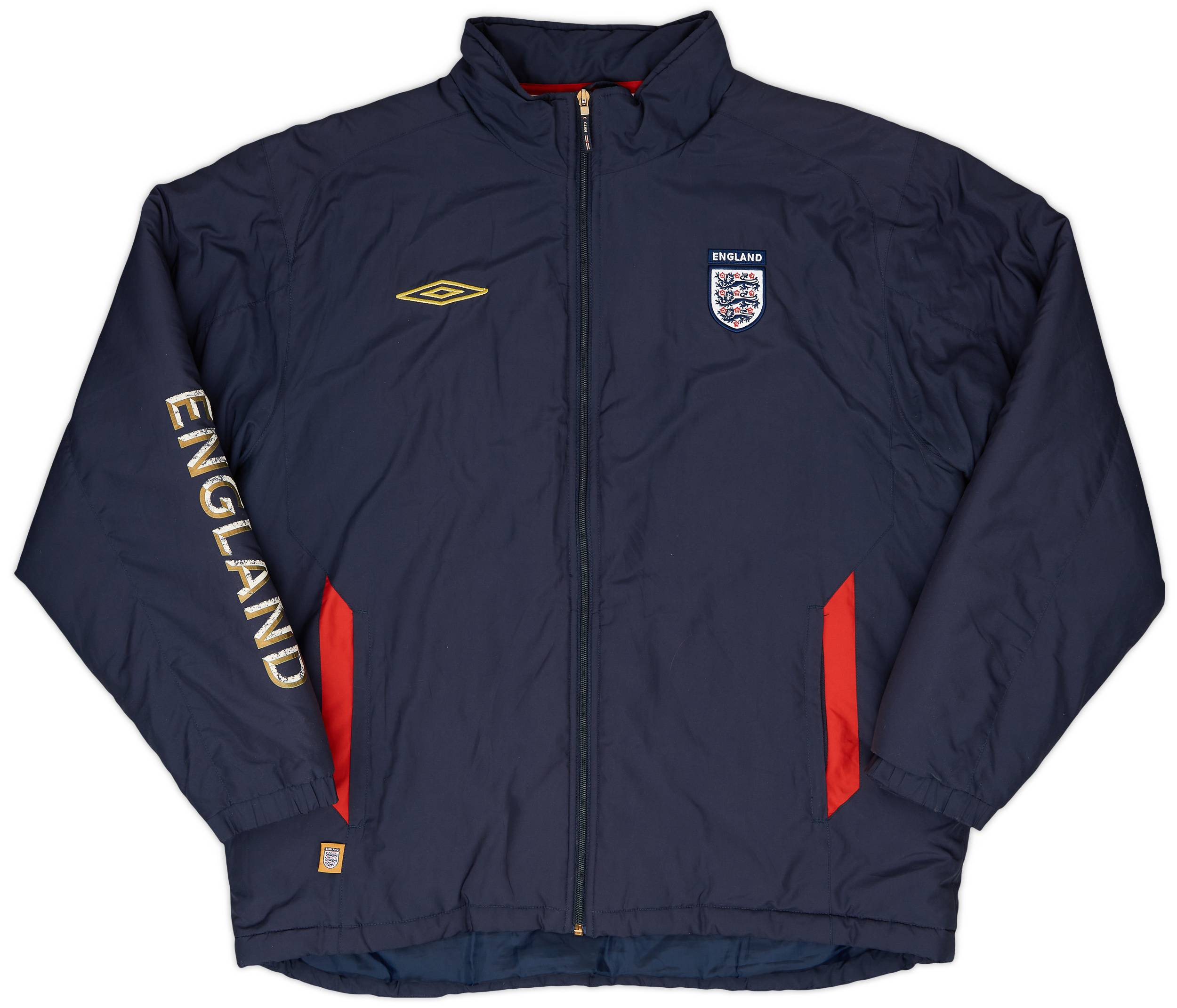 2002-04 England Umbro Padded Bench Coat - 5/10 - (M)
