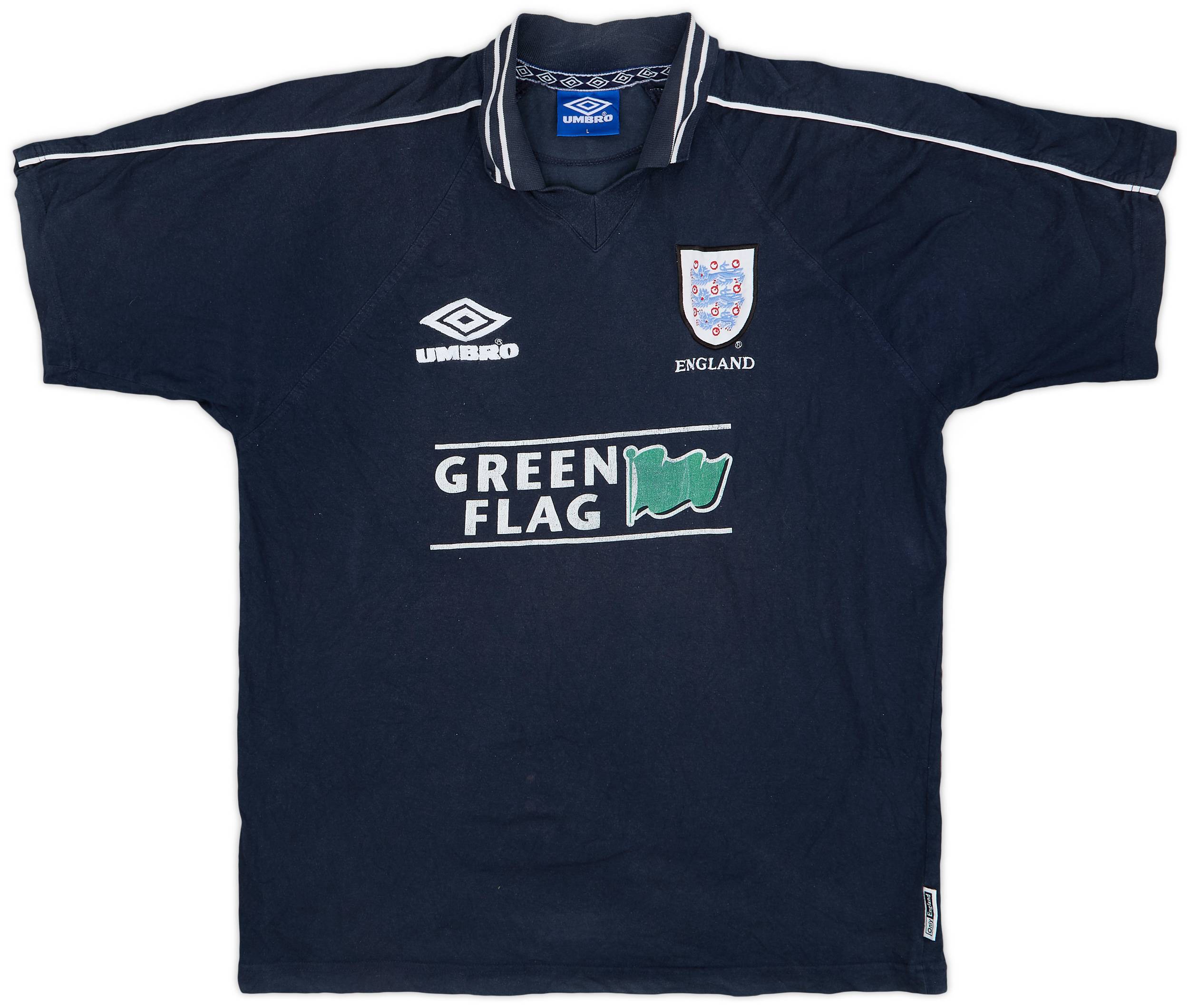 1996-98 England Umbro Polo Shirt - 6/10 - (L)