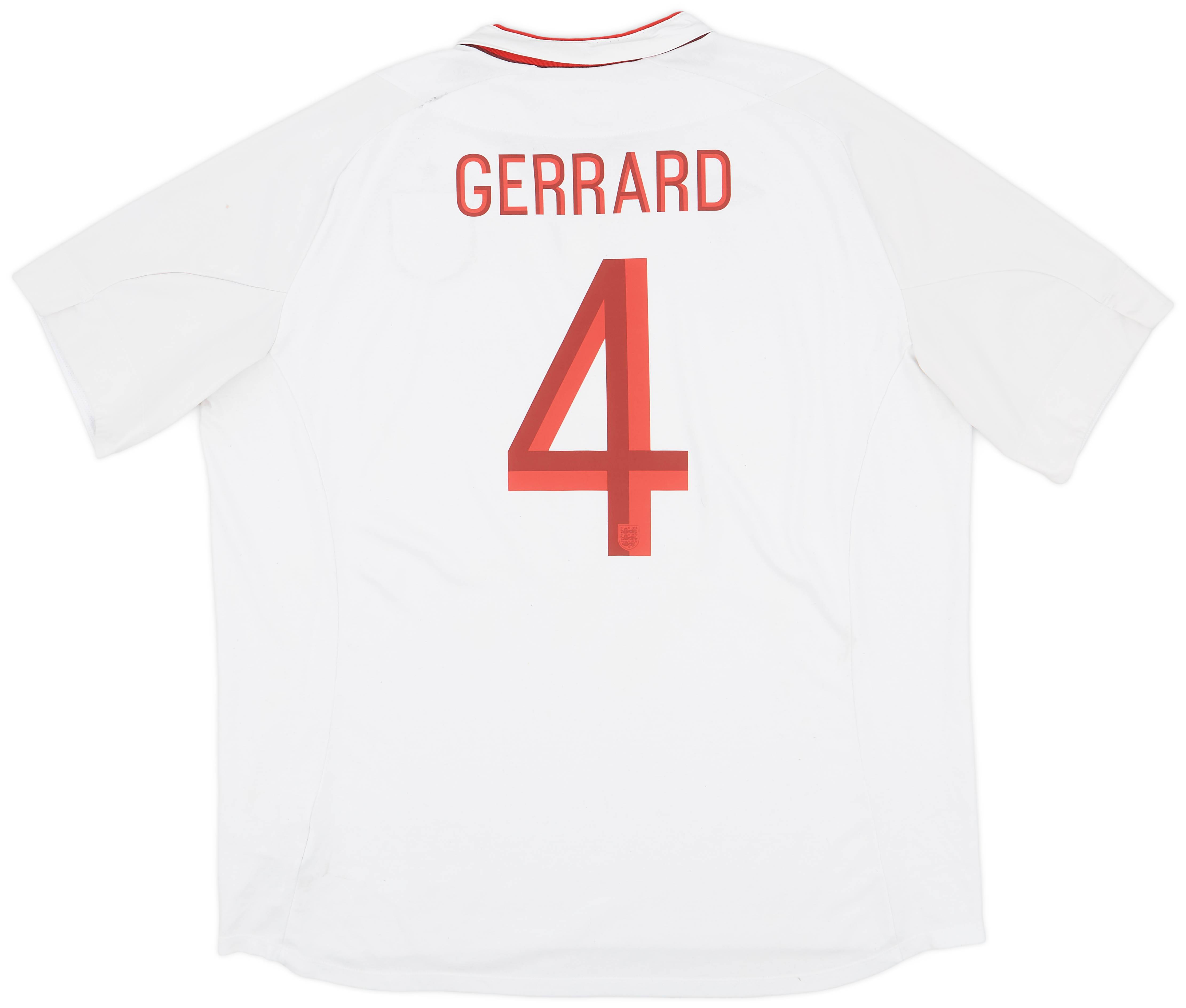 2012-13 England Home Shirt Gerrard #4 - 6/10 - (3XL)
