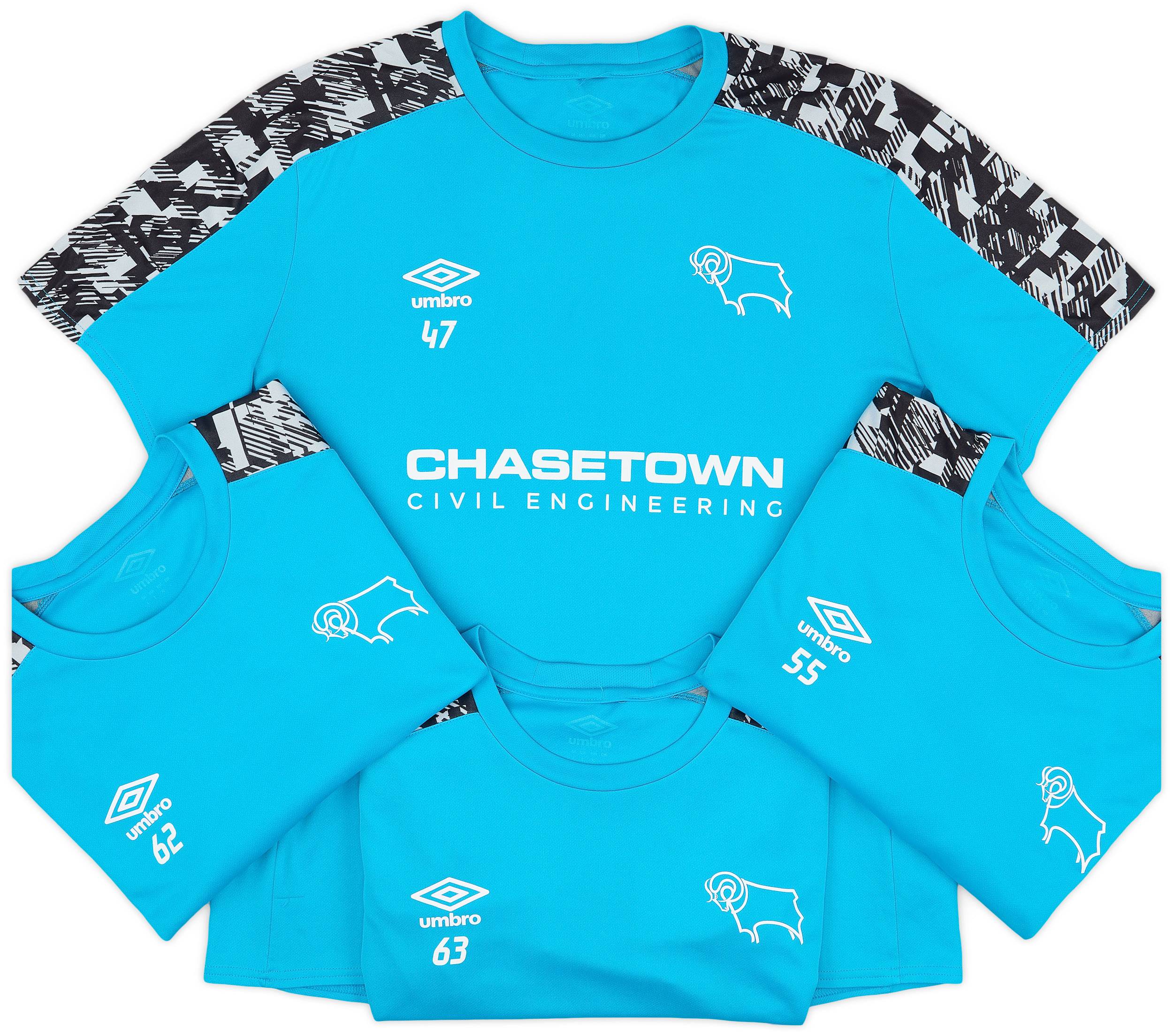 2020-21 Derby County Player Issue Training Shirt # - 7/10