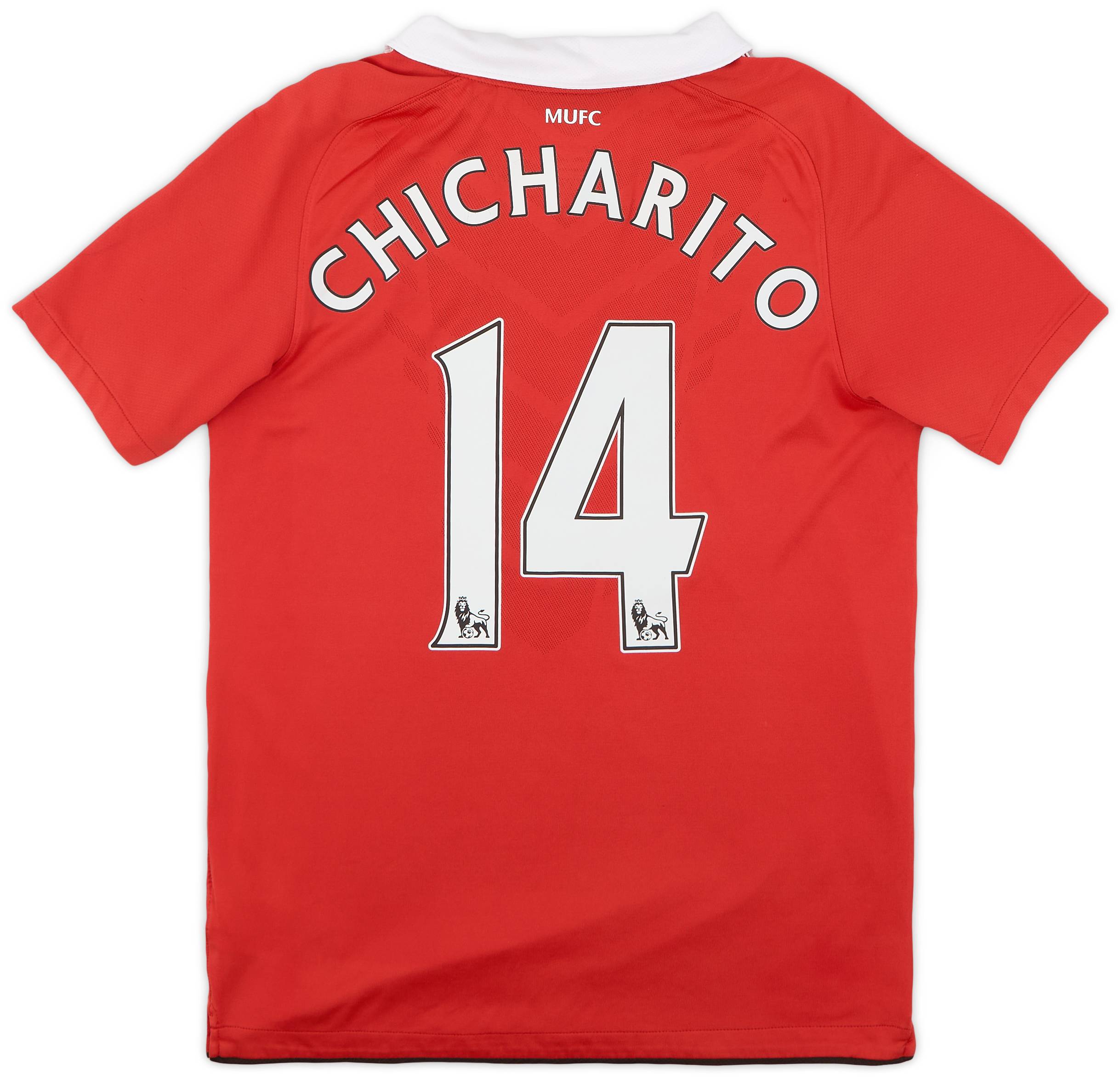 2010-11 Manchester United Home Shirt Chicharito #14 - 7/10