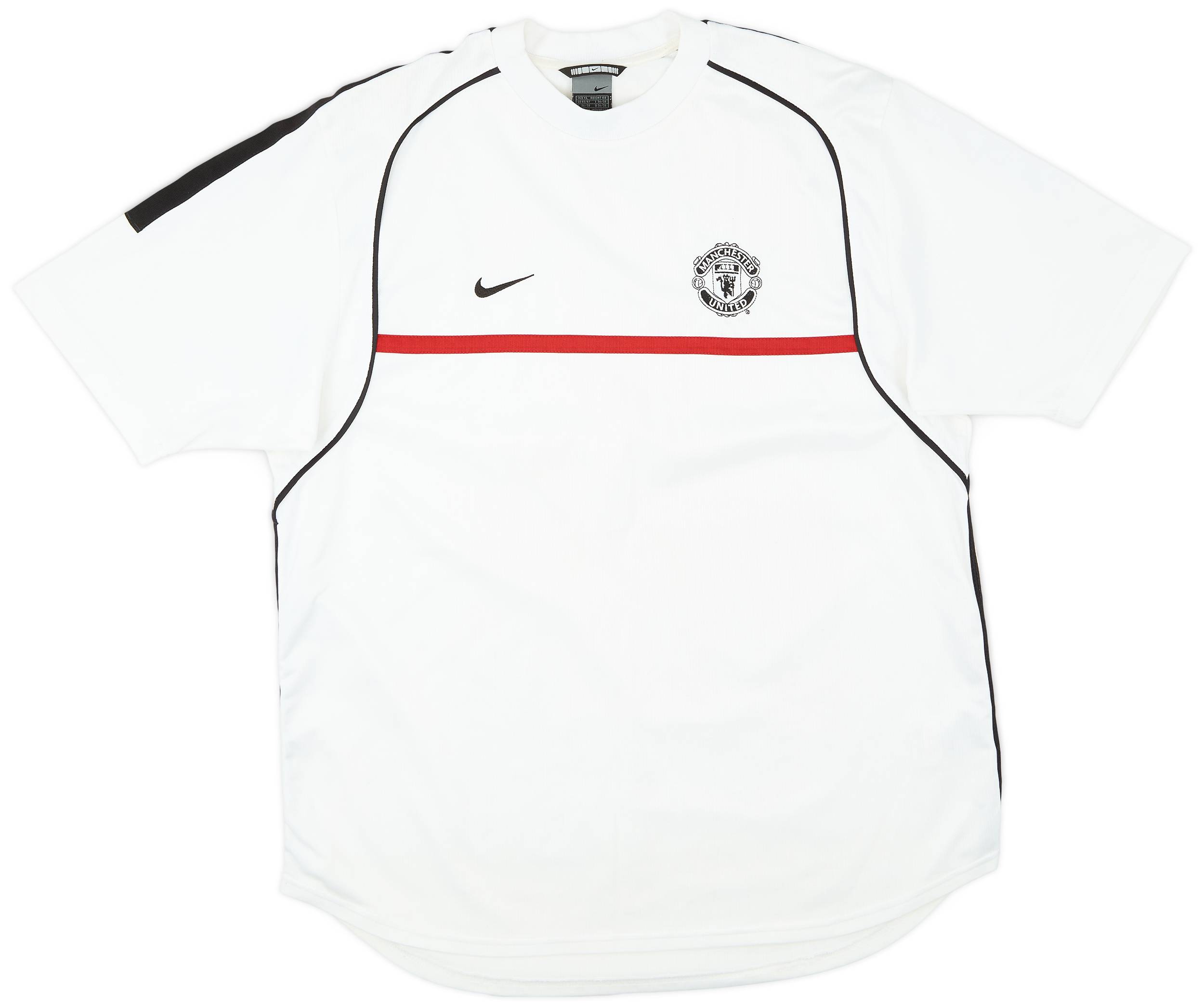 2001-02 Manchester United Nike Training Shirt - 8/10 - (XL)