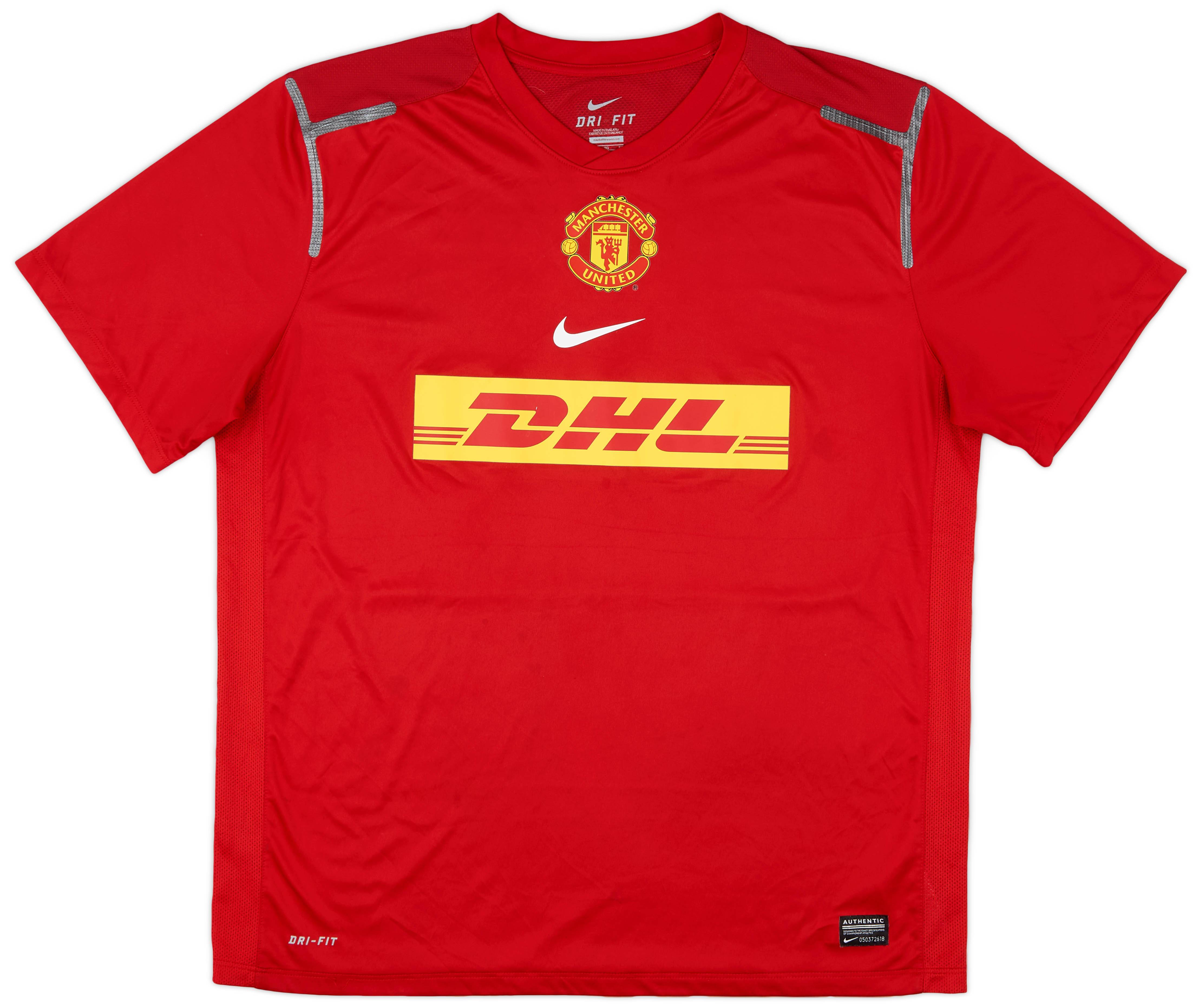 2012-13 Manchester United Player Issue Nike Training Shirt - 7/10 - (XL)
