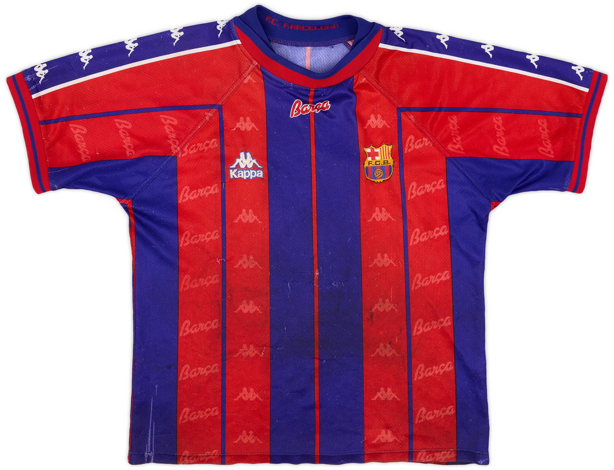 1997-98 Barcelona Home Shirt - 4/10 - (L)