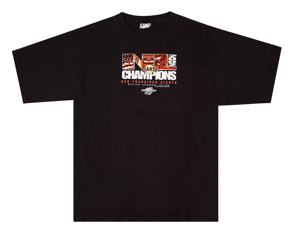 2002 San Francisco Giants NL Champions Lee Sport Graphic Tee XL
